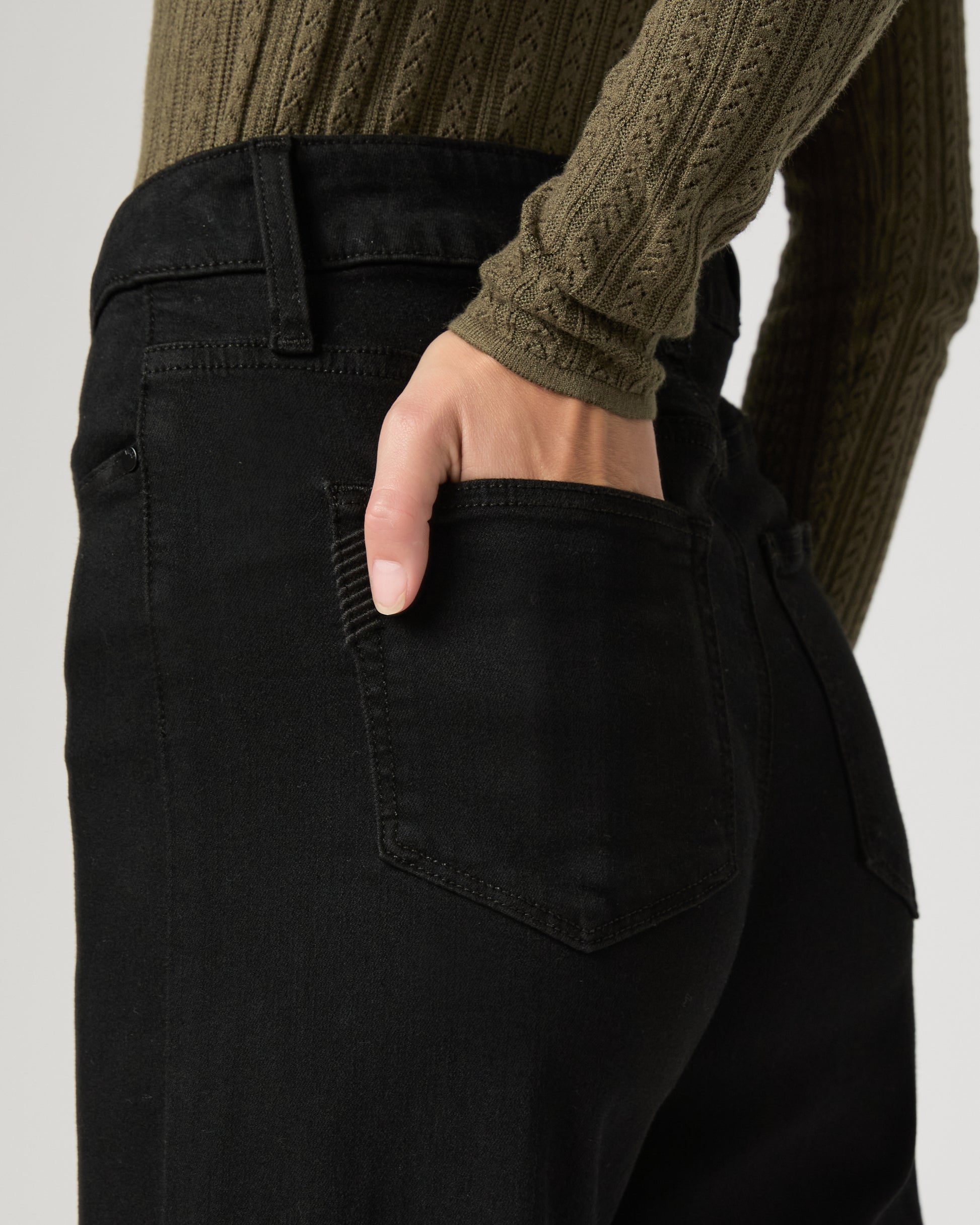 Anessa Wide Leg Jean - Black Shadow 23