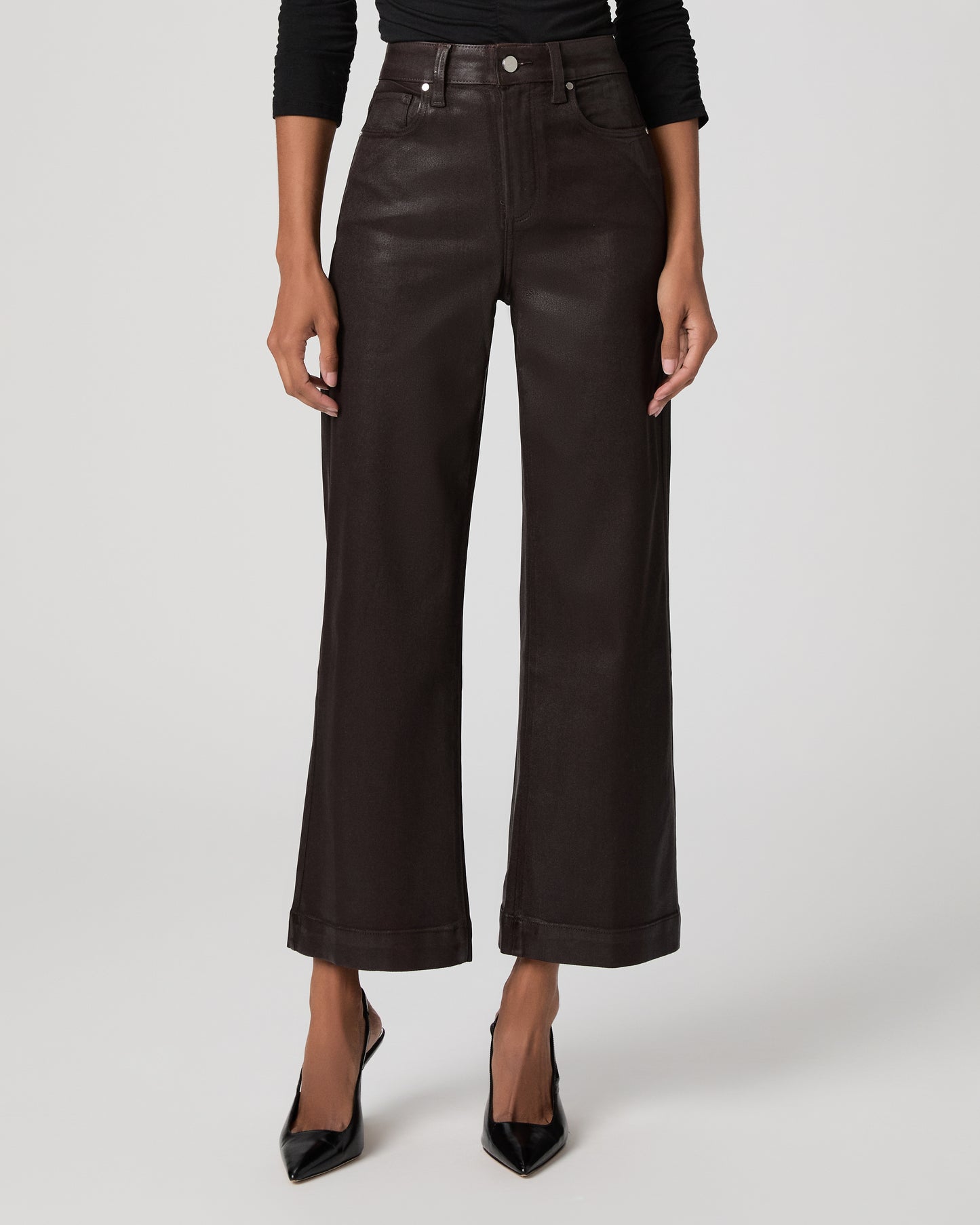 Anessa Wide Leg Jean - Chicory Coffee Luxe Coating 23