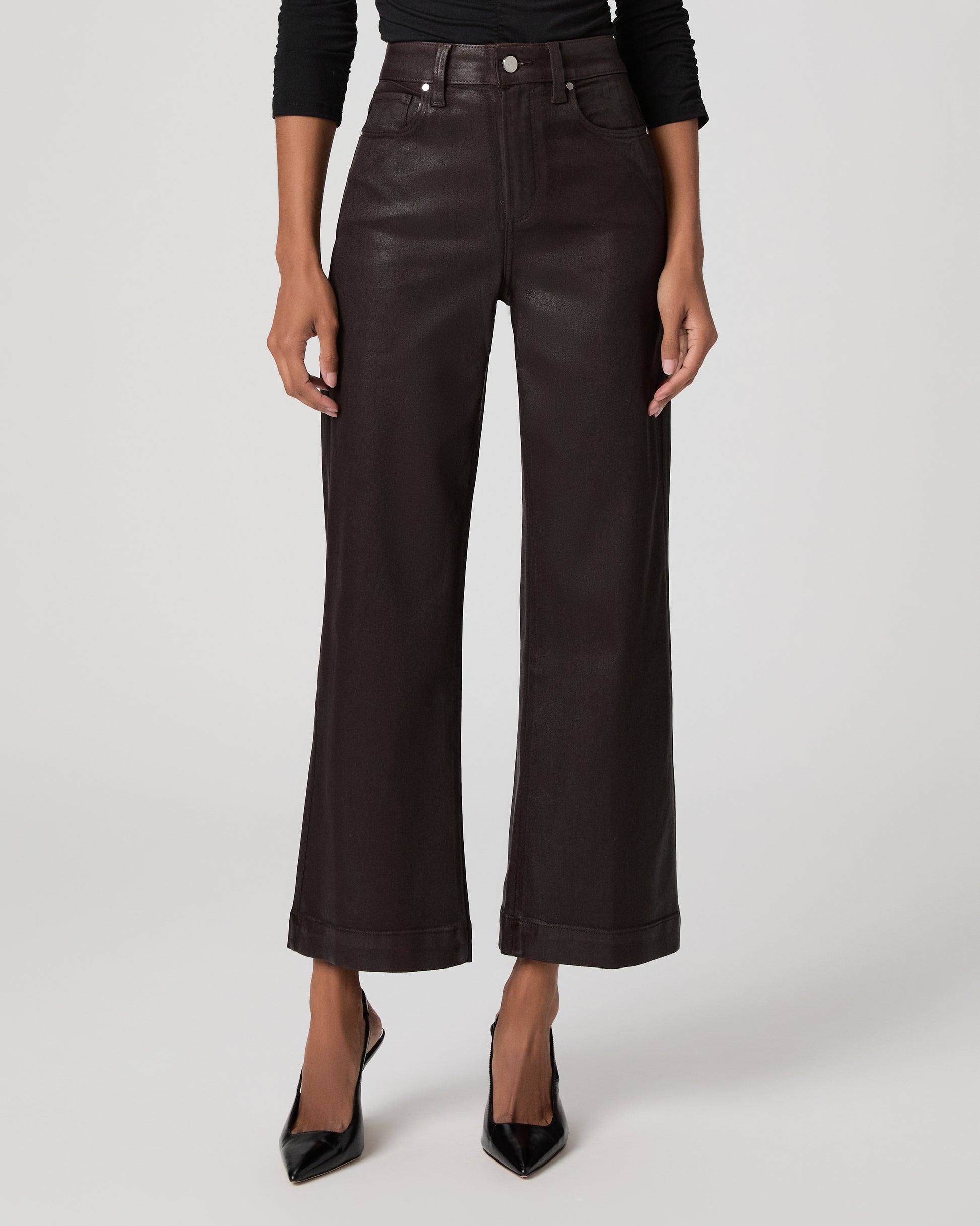 Anessa Wide Leg Jean - Chicory Coffee Luxe Coating 23