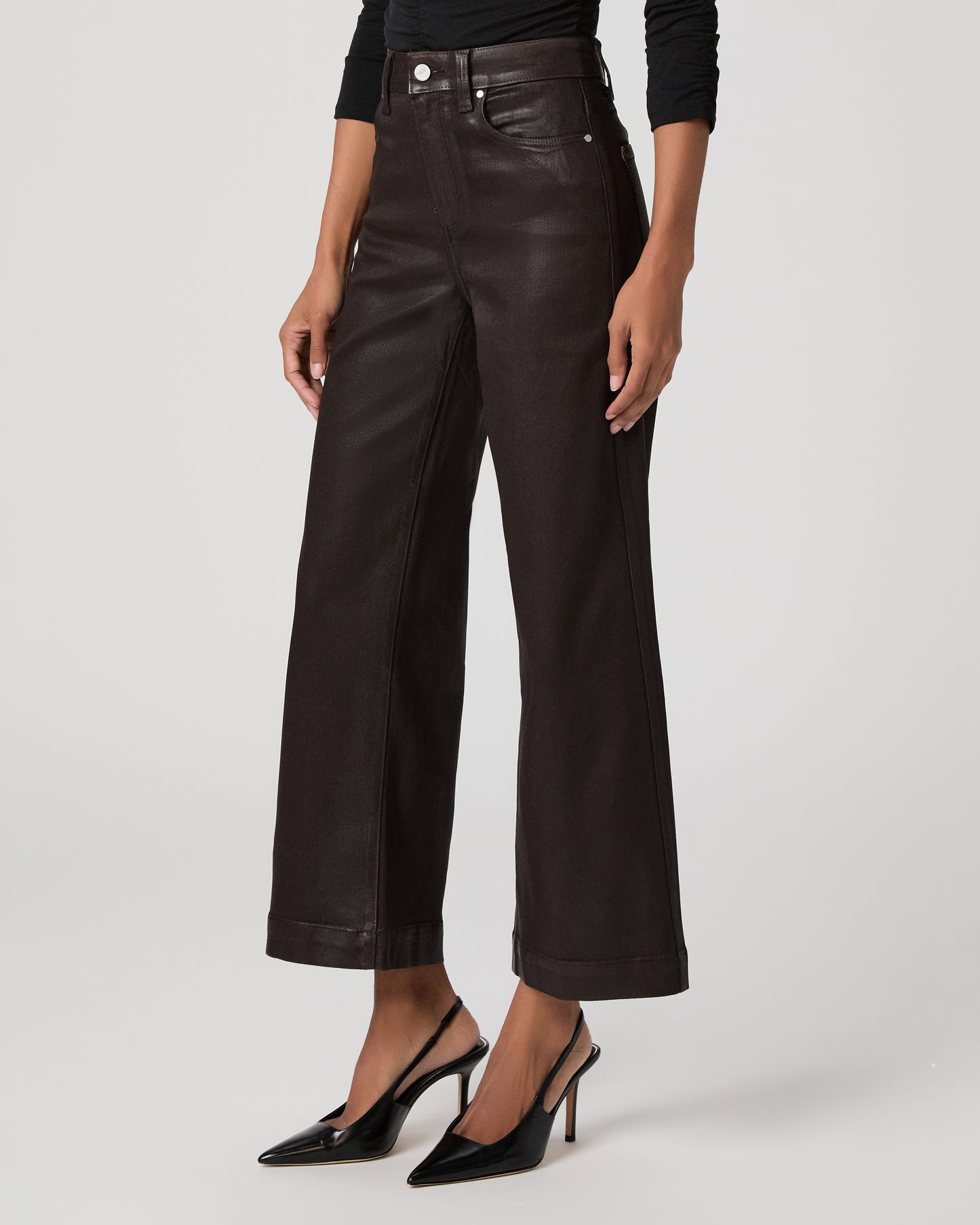 Anessa Wide Leg Jean - Chicory Coffee Luxe Coating 23