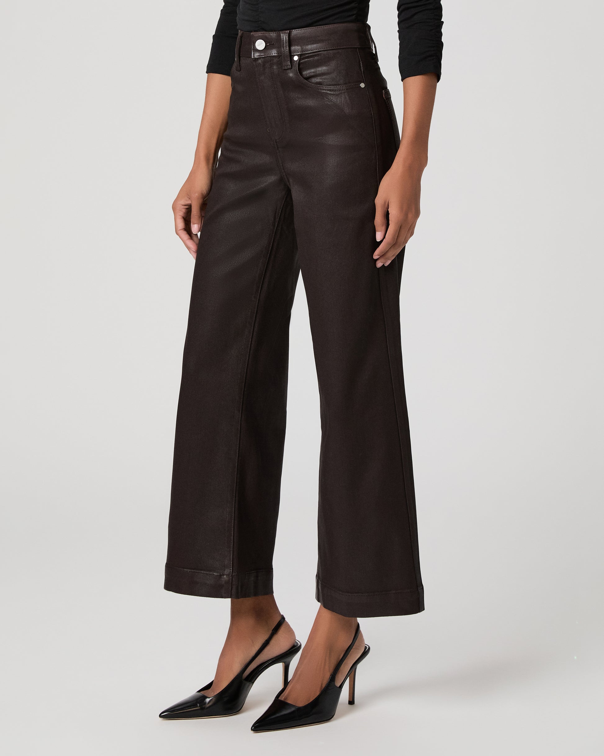 Anessa Wide Leg Jean - Chicory Coffee Luxe Coating 23