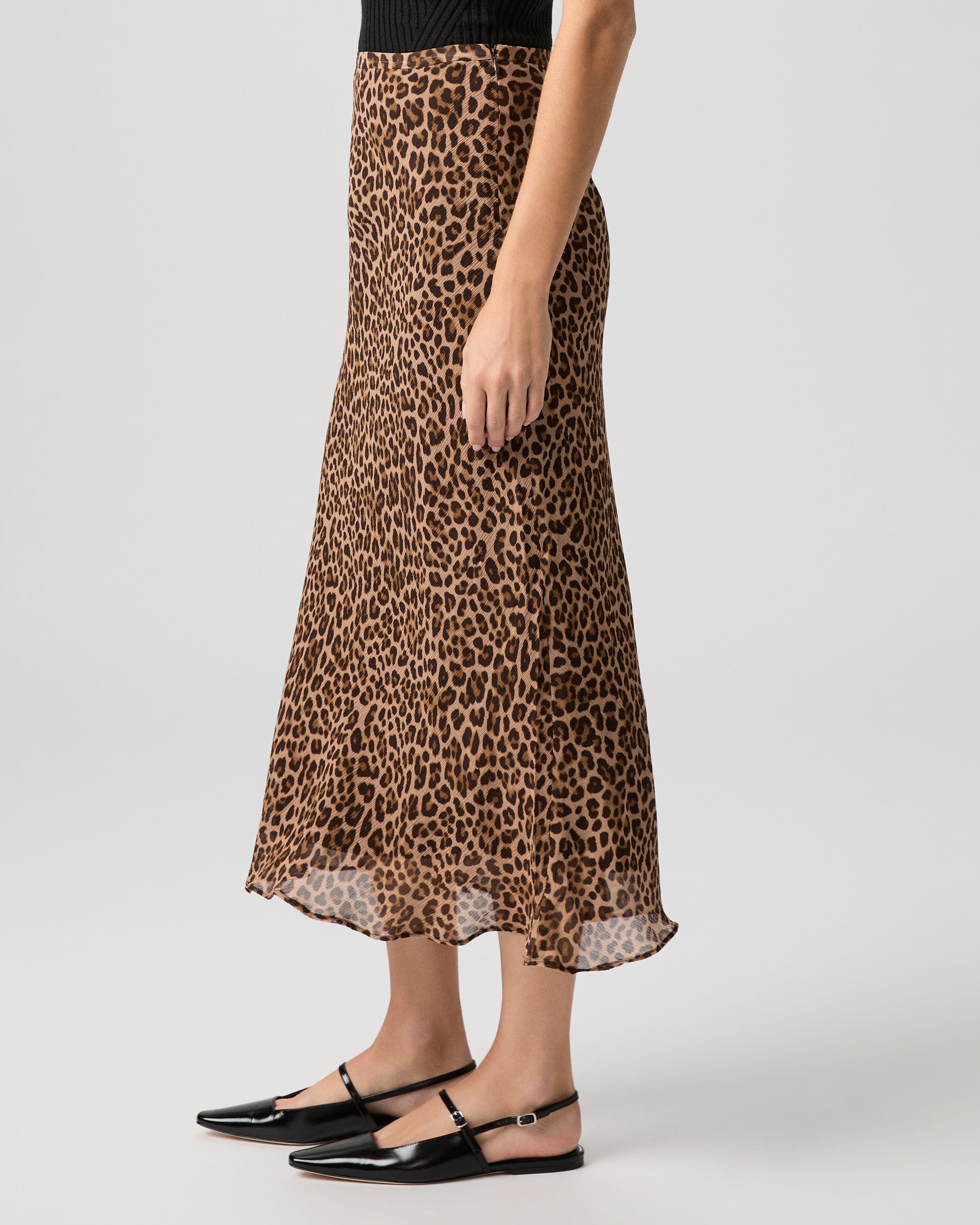 Cicely Midi Skirt - Natural Multi Silk 00