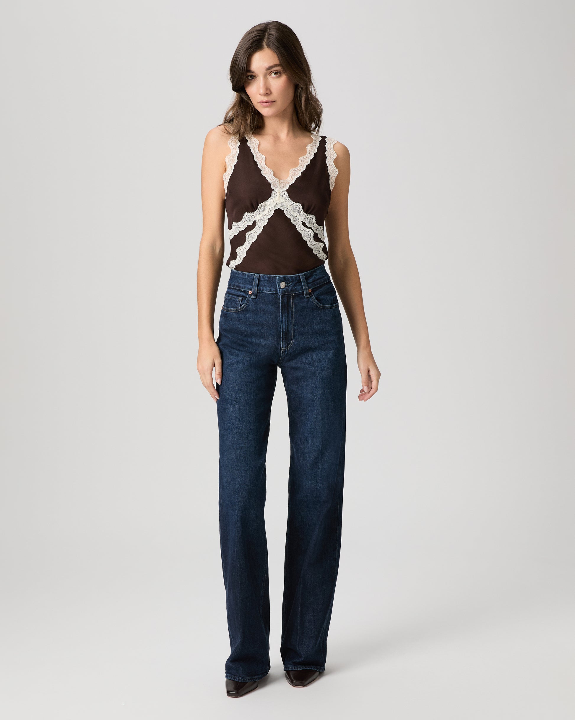 Terezia Top - Chocolate/Ivory XXS