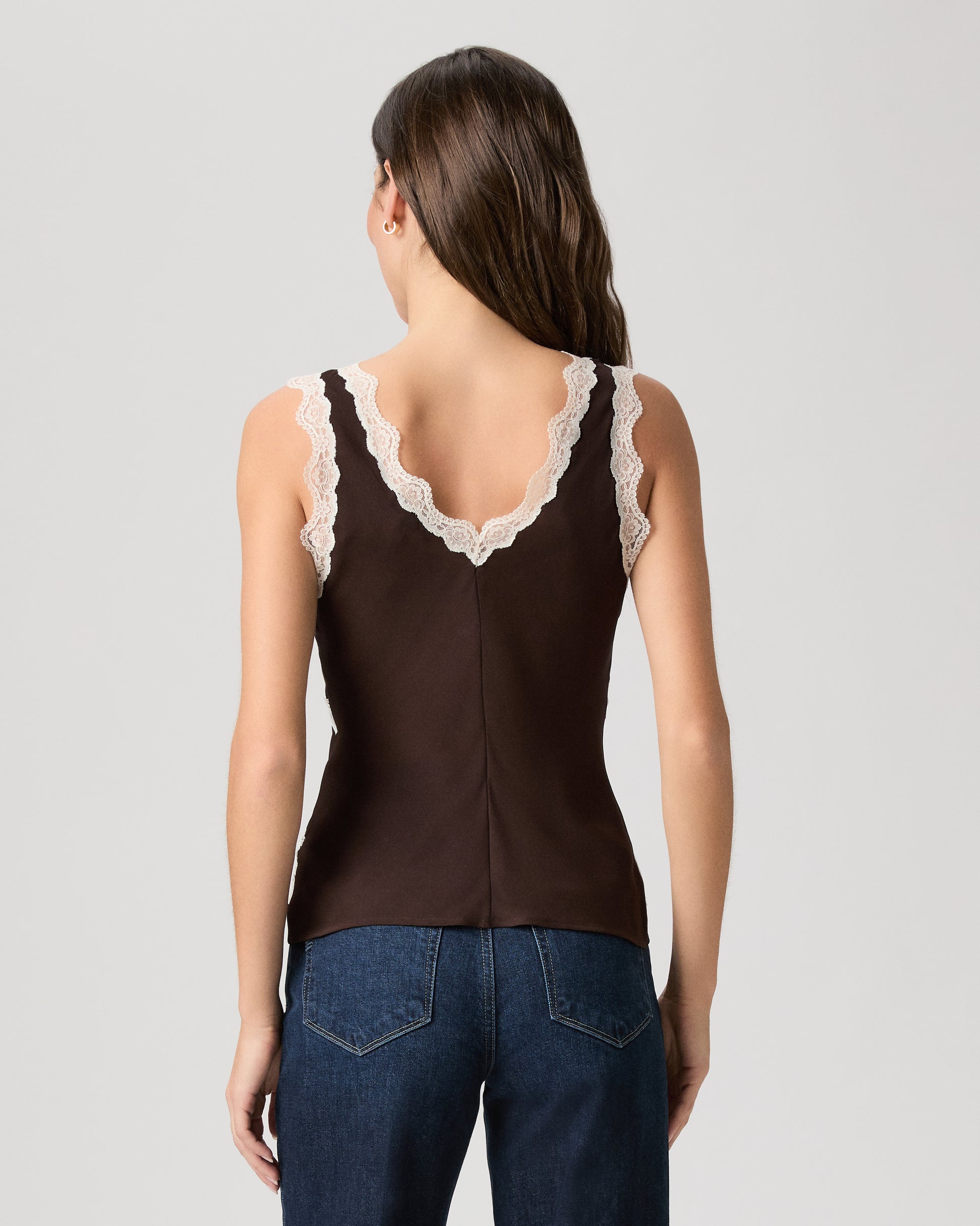 Terezia Top - Chocolate/Ivory XXS