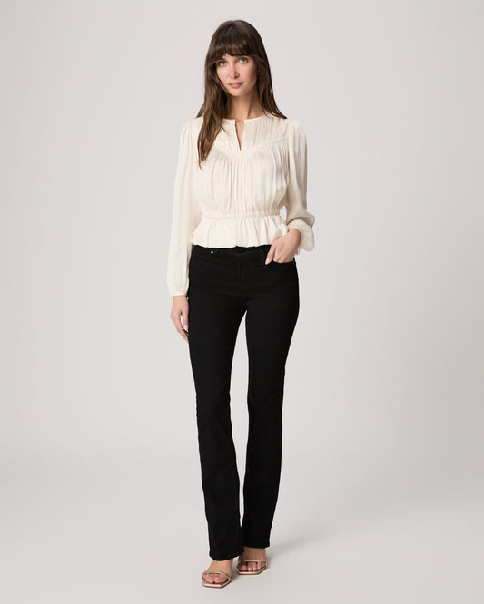 High Rise Manhattan 32 Inch Bootcut Jean - Black Shadow