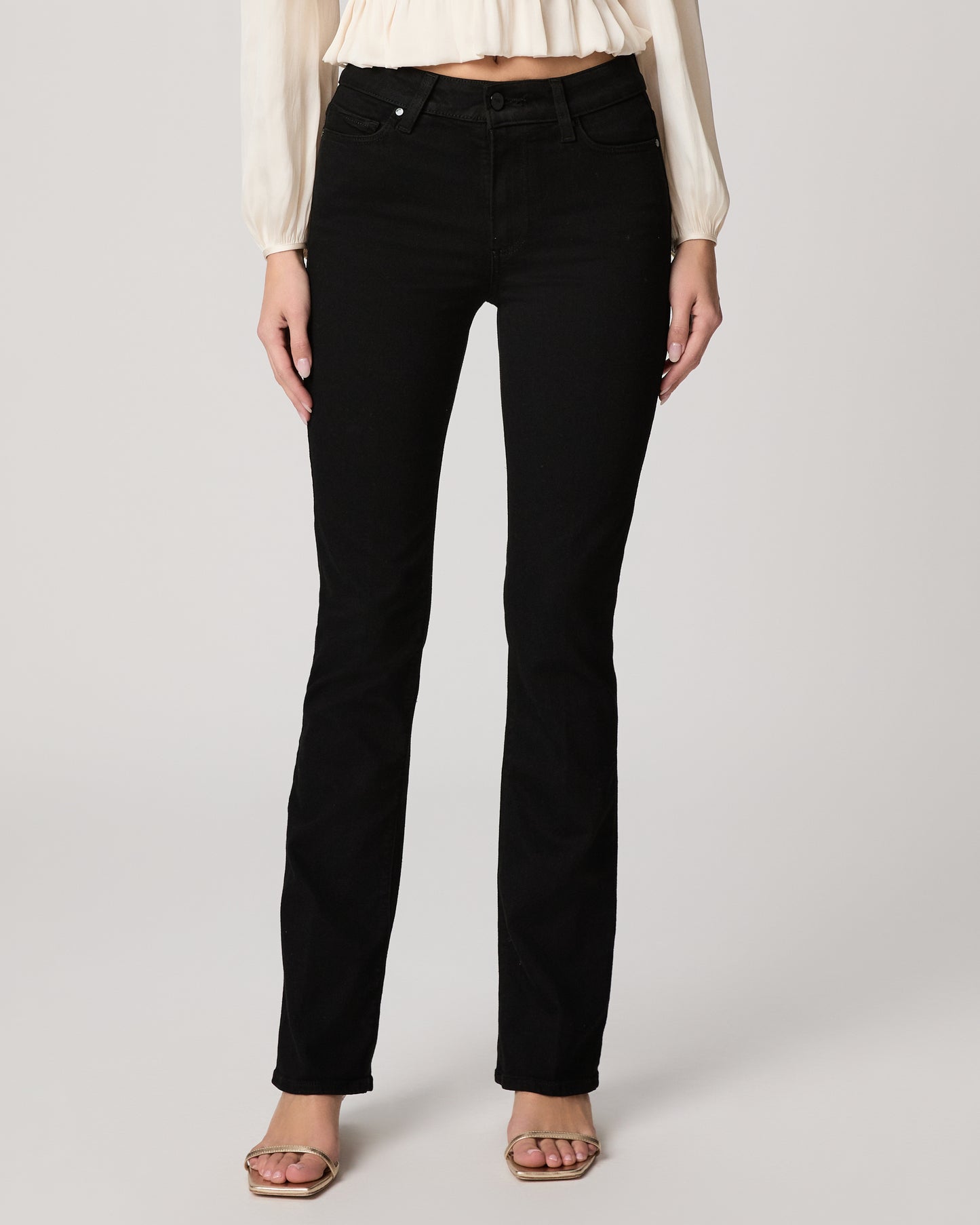 High Rise Manhattan 32 Inch Bootcut Jean - Black Shadow
