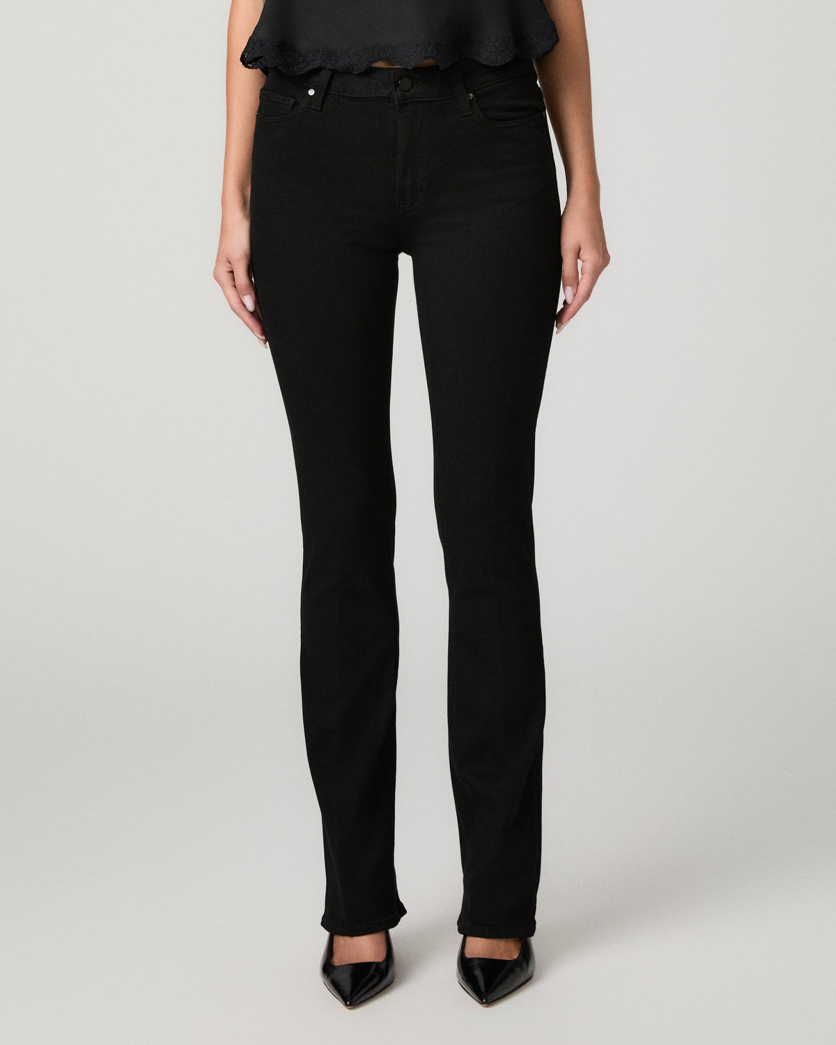 High Rise Manhattan 32 Inch Bootcut Jean - Black Shadow 23