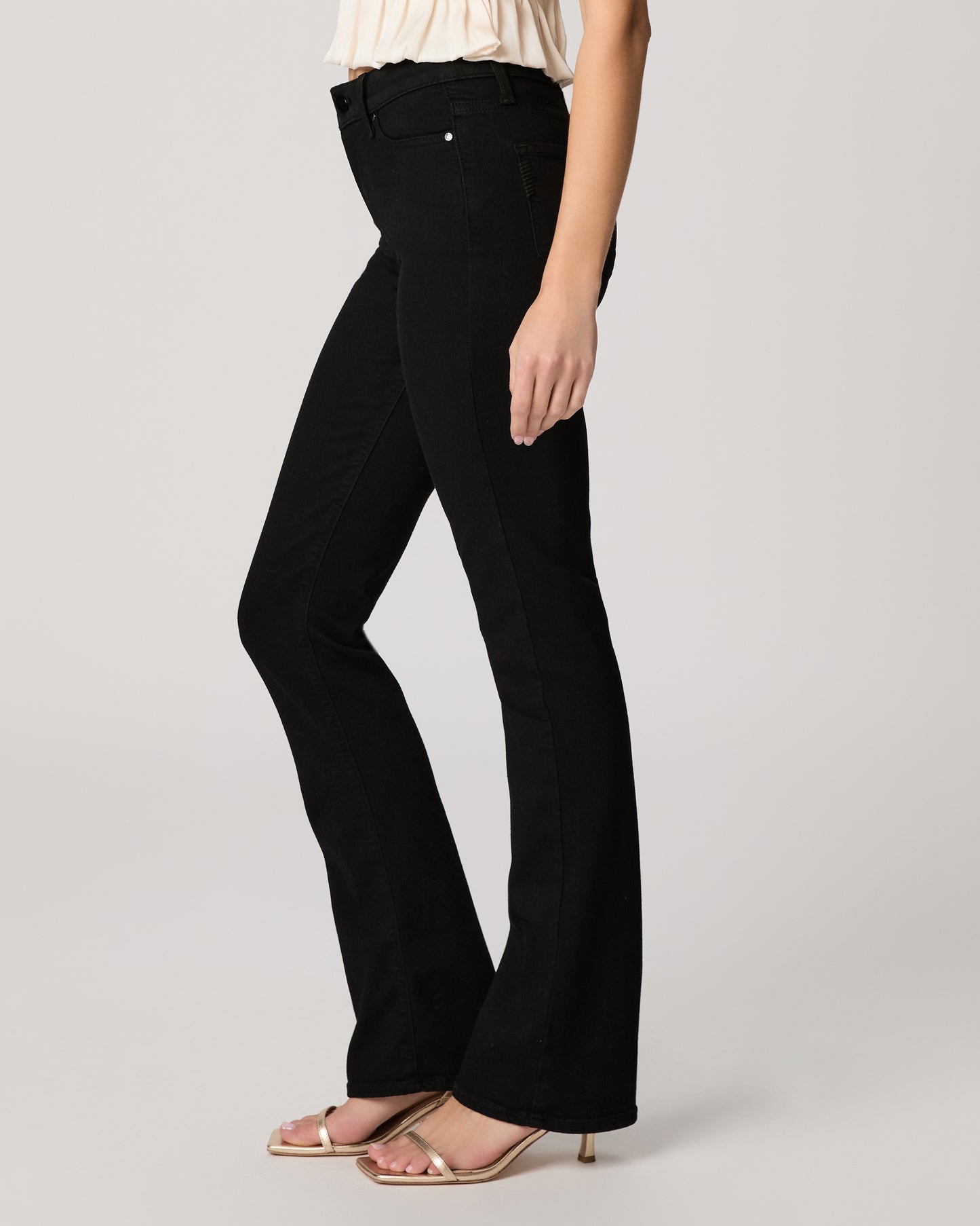 High Rise Manhattan 32 Inch Bootcut Jean - Black Shadow