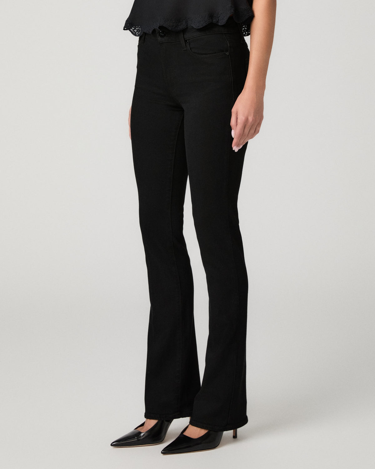 High Rise Manhattan 32 Inch Bootcut Jean - Black Shadow 23