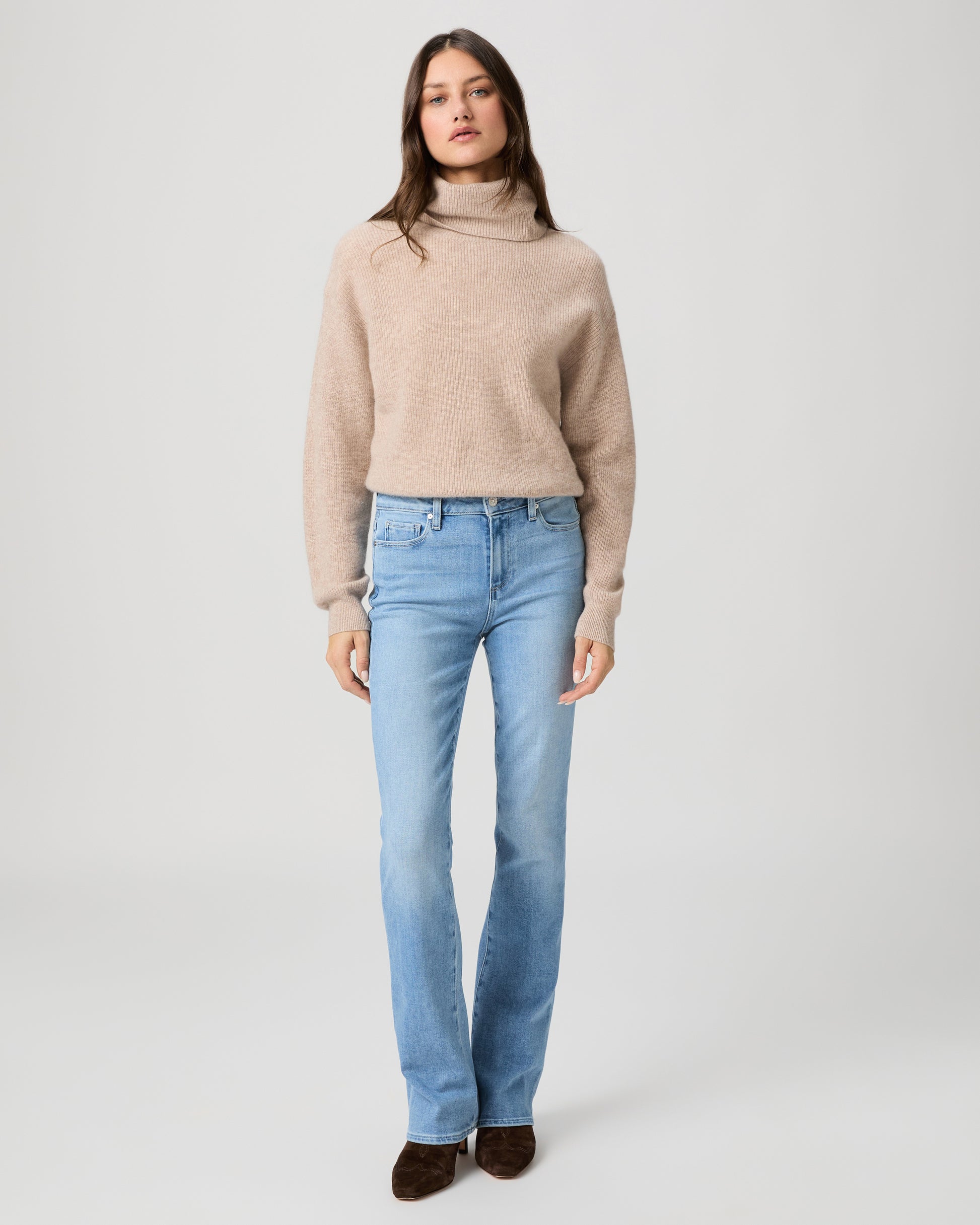 High Rise Manhattan 32 Inch Bootcut Jean - Vail 23