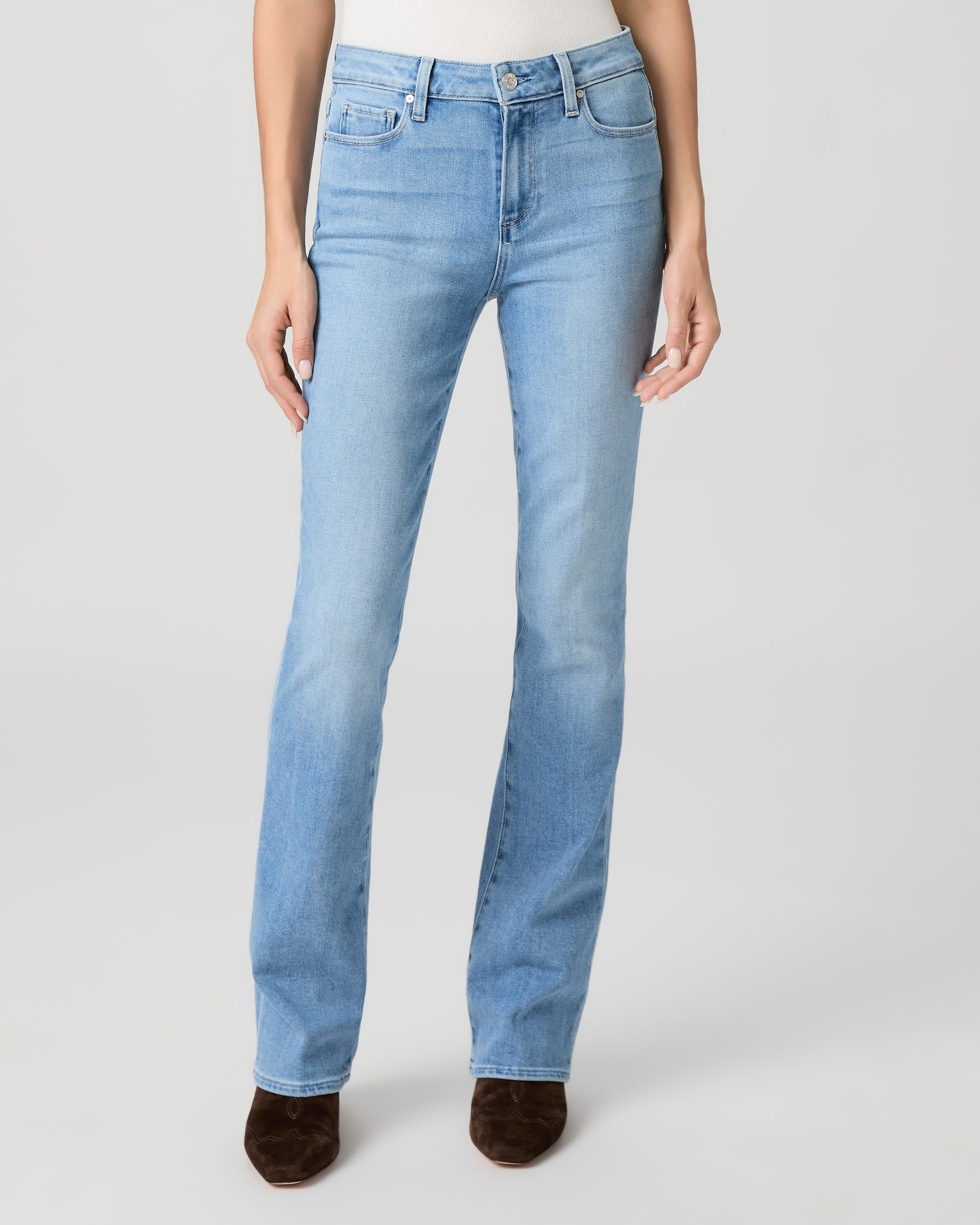 High Rise Manhattan 32 Inch Bootcut Jean - Vail 23