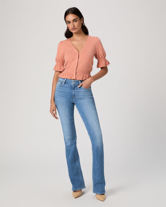 High Rise Manhattan 32 Inch Bootcut - Vino Vibes 23