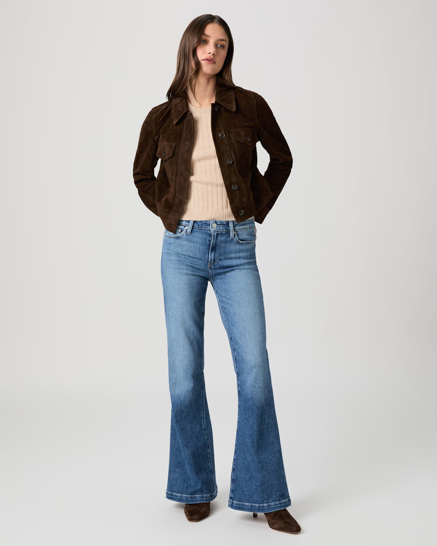 Genevieve 32 Inch Flare Jean - Bookshelf 23