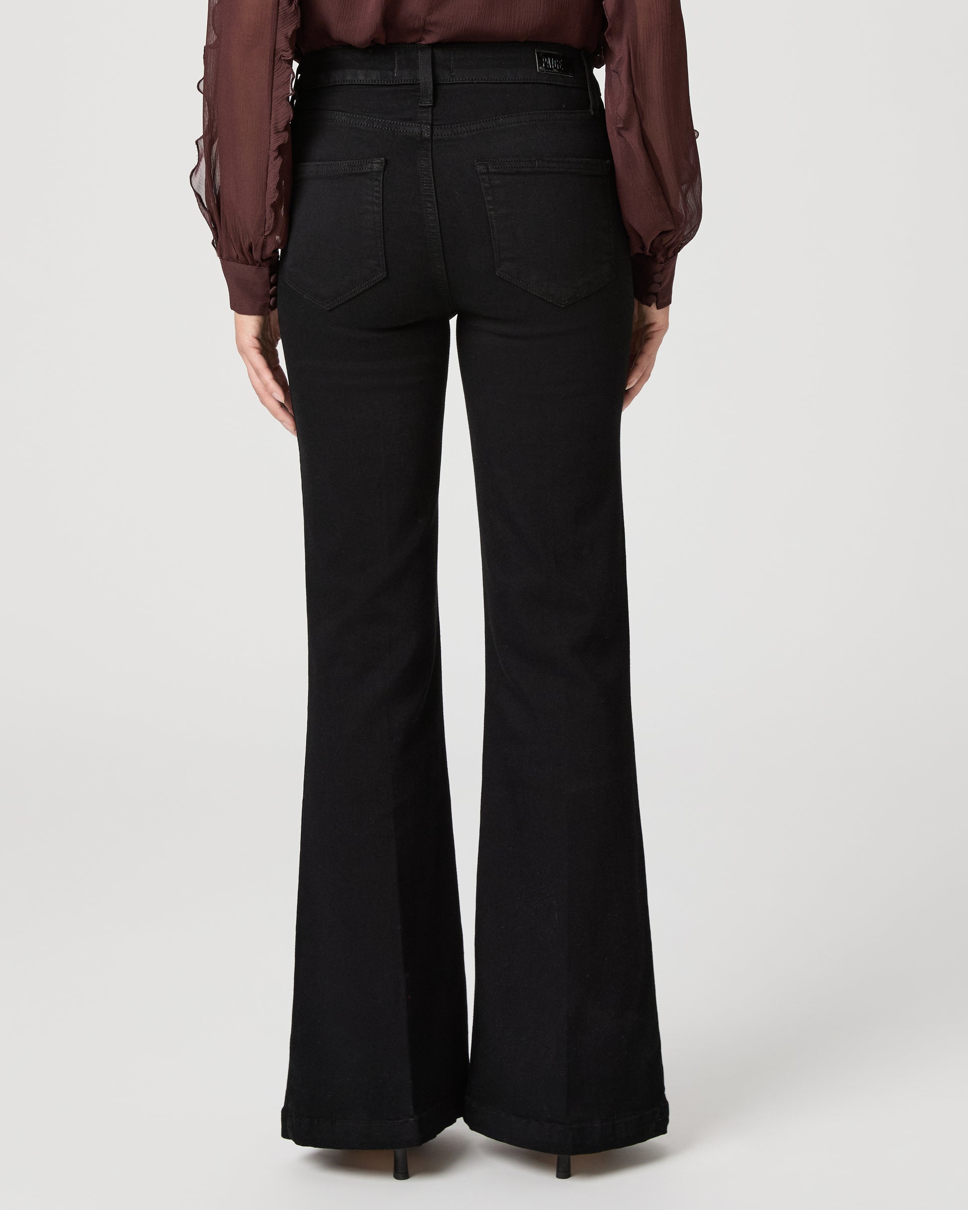 Genevieve Petite Flare Jean - Black Shadow 23