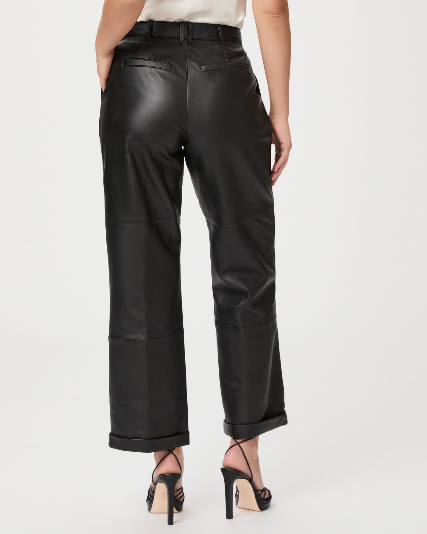Jia Trouser - Black Leather, Image 5