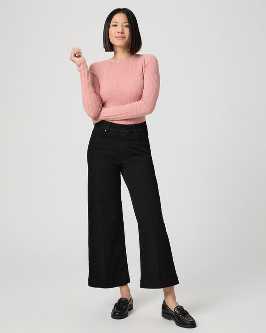 Anessa Petite Wide Leg Jean - Black Shadow 23
