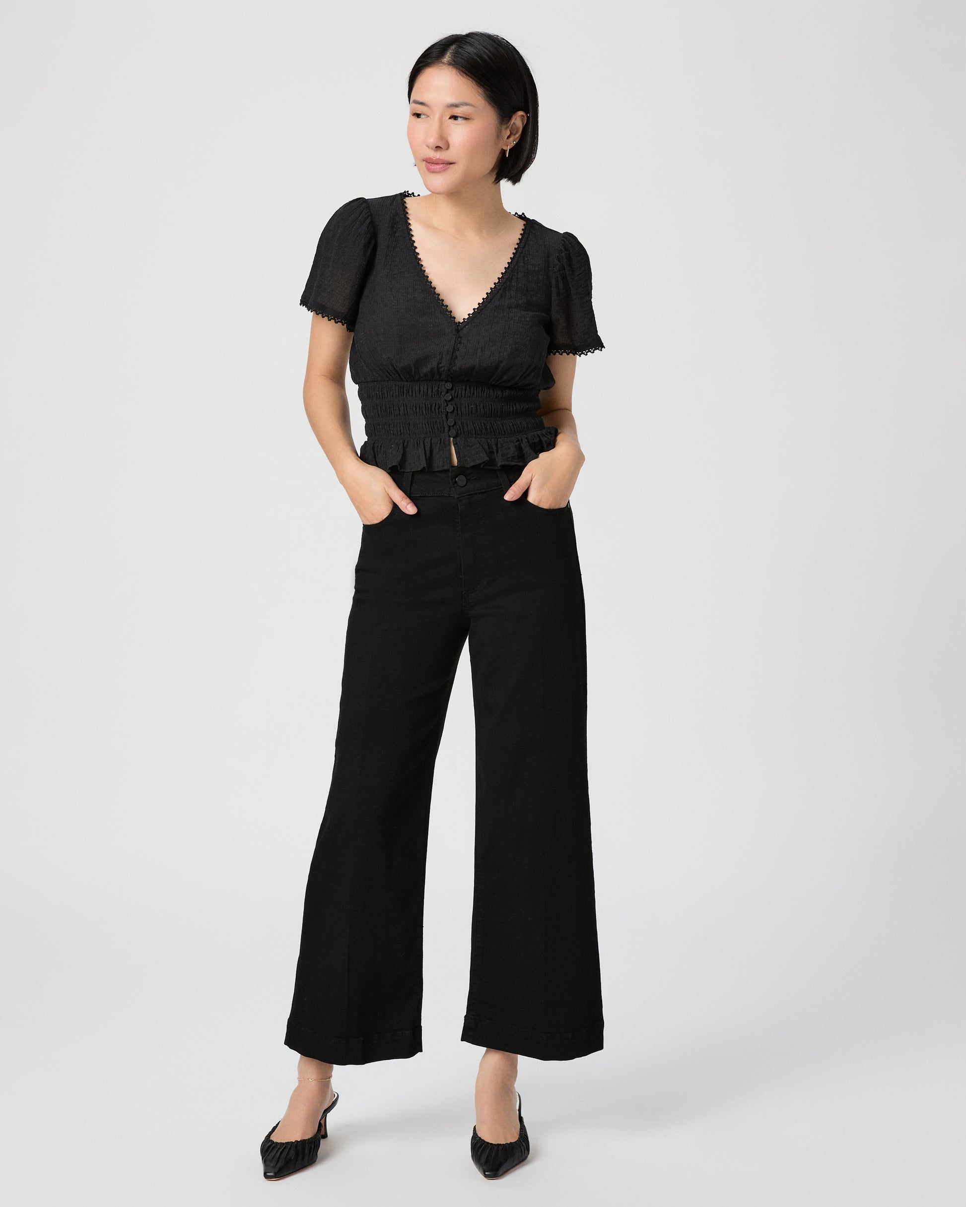 Anessa Petite Wide Leg - Black Shadow 23