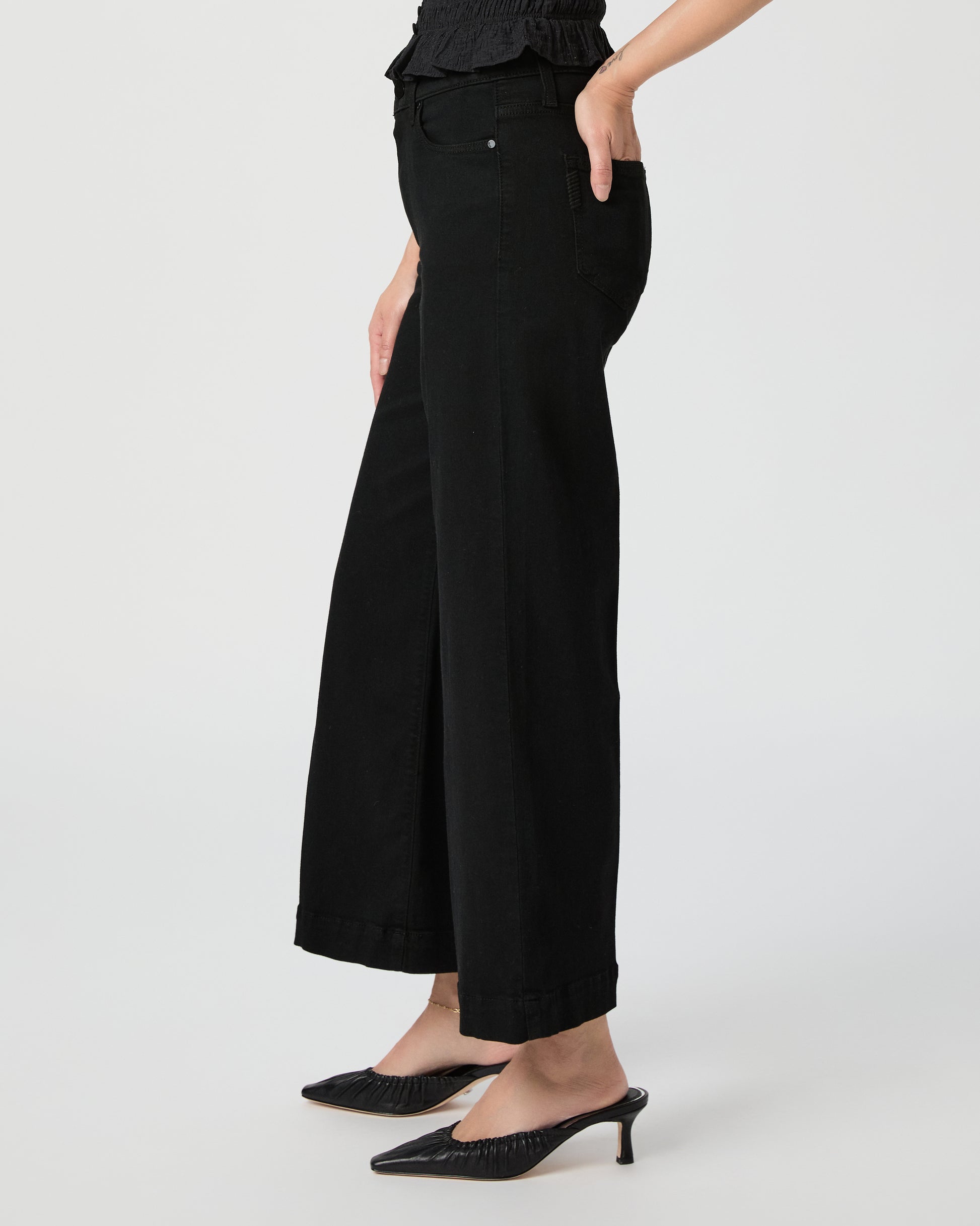 Anessa Petite Wide Leg - Black Shadow 23