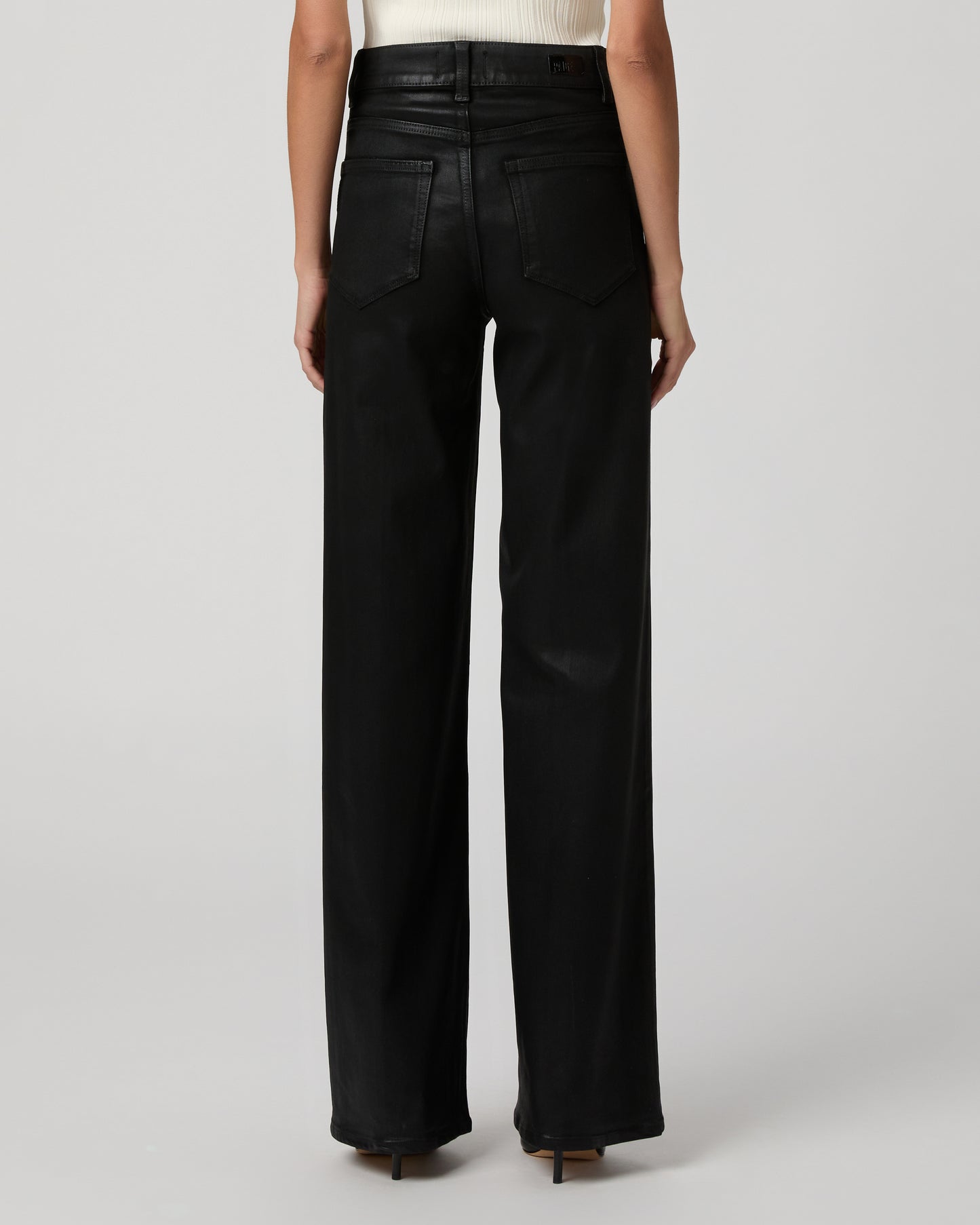 Sasha Wide Leg - Black Fog Luxe Coating 23