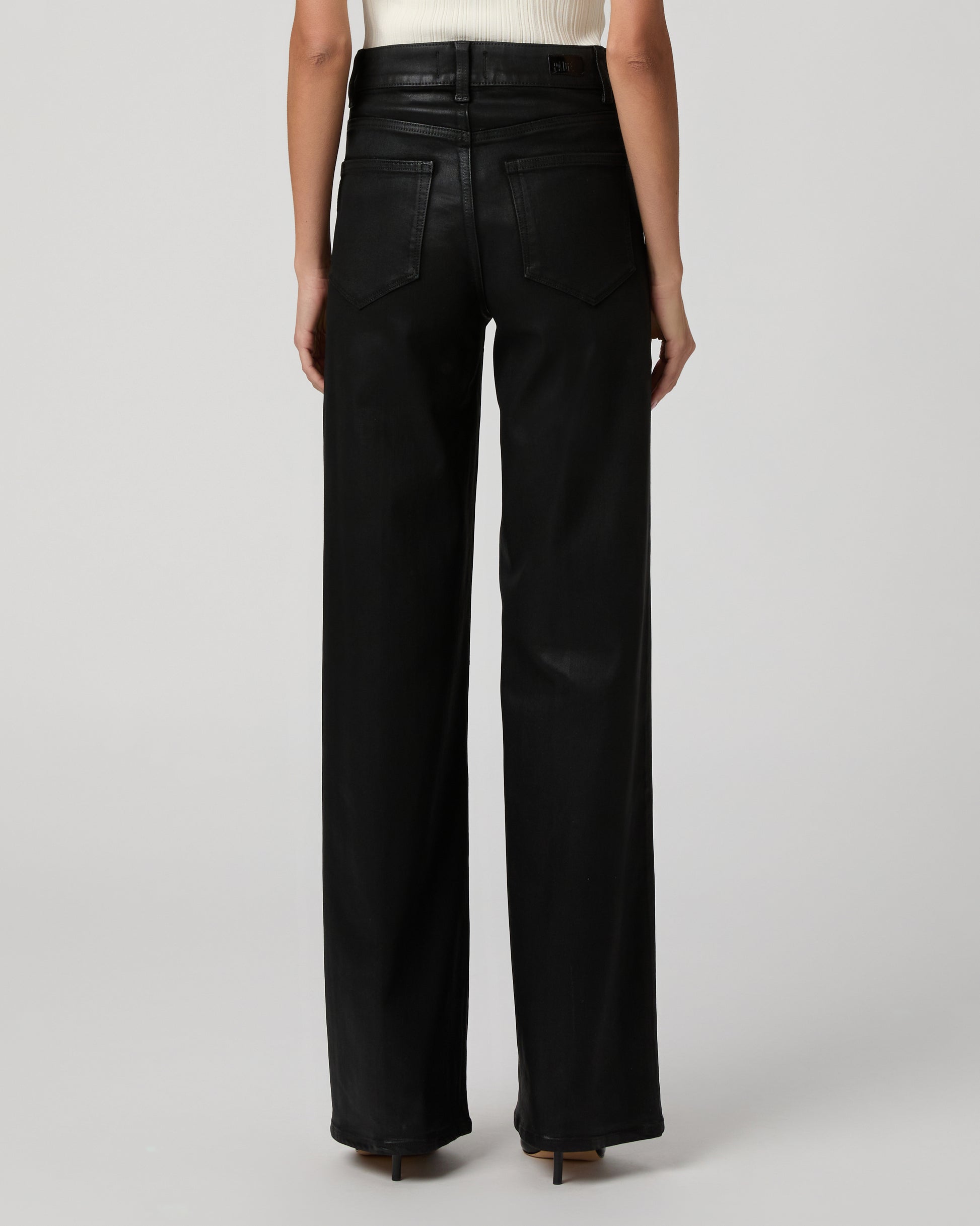 Sasha Wide Leg - Black Fog Luxe Coating 23