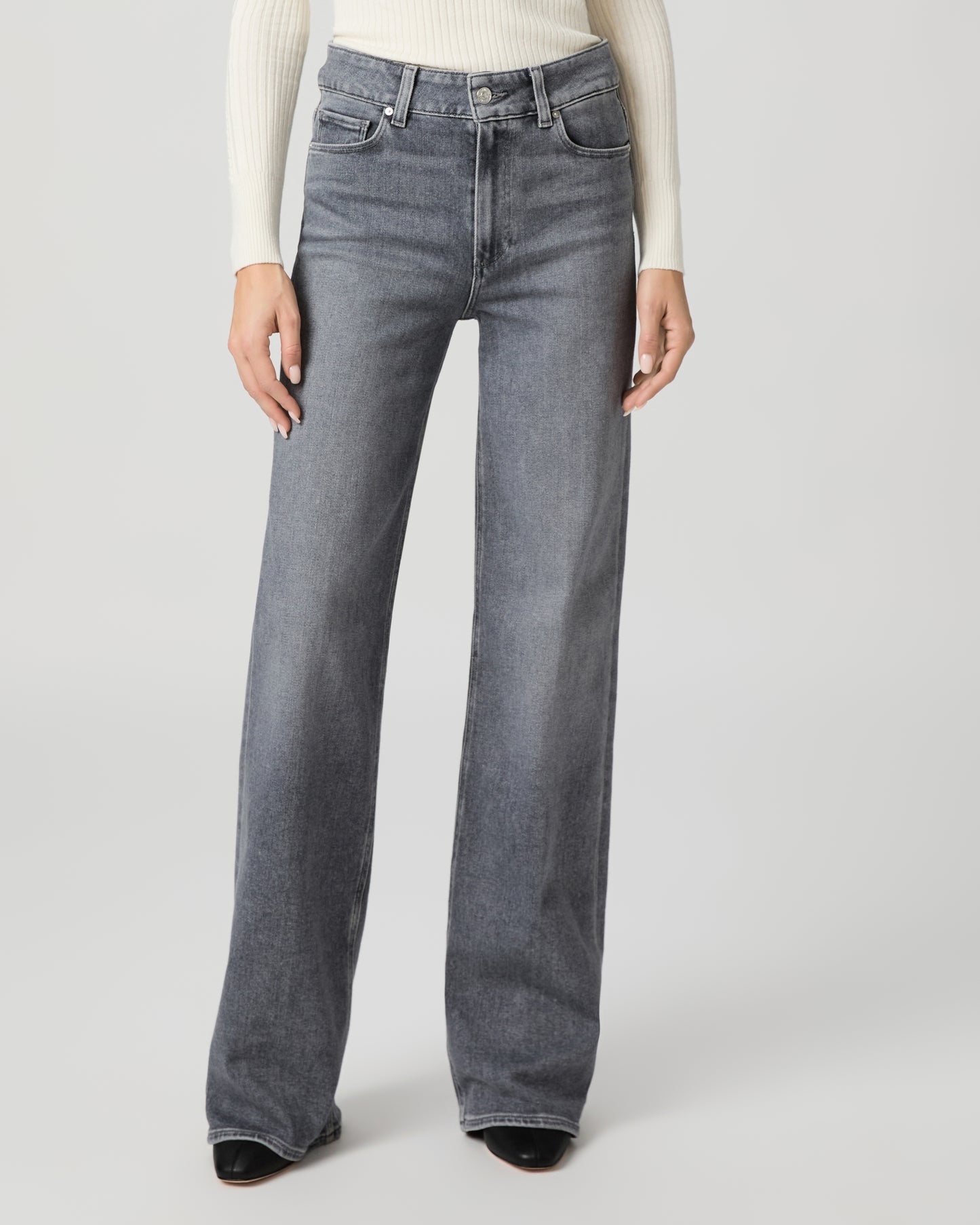 Sasha Wide Leg Jean - Smokey Grey 23