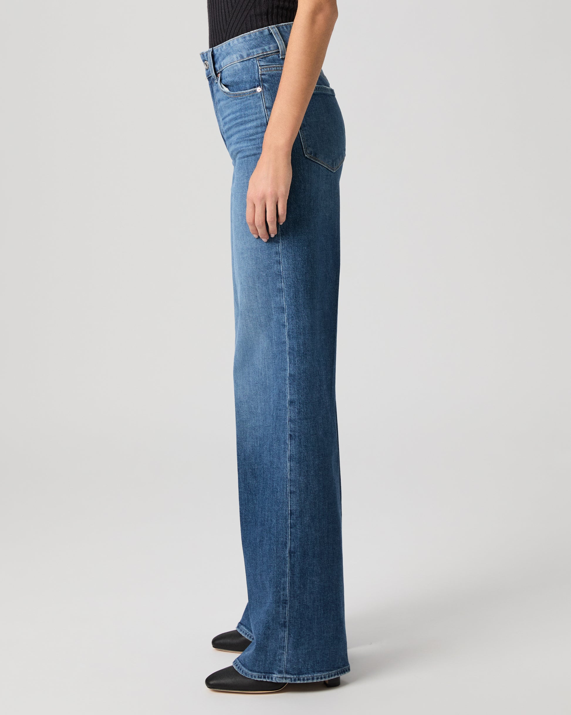 Sasha 32 Inch Wide Leg Jean - Stefania Distressed 23