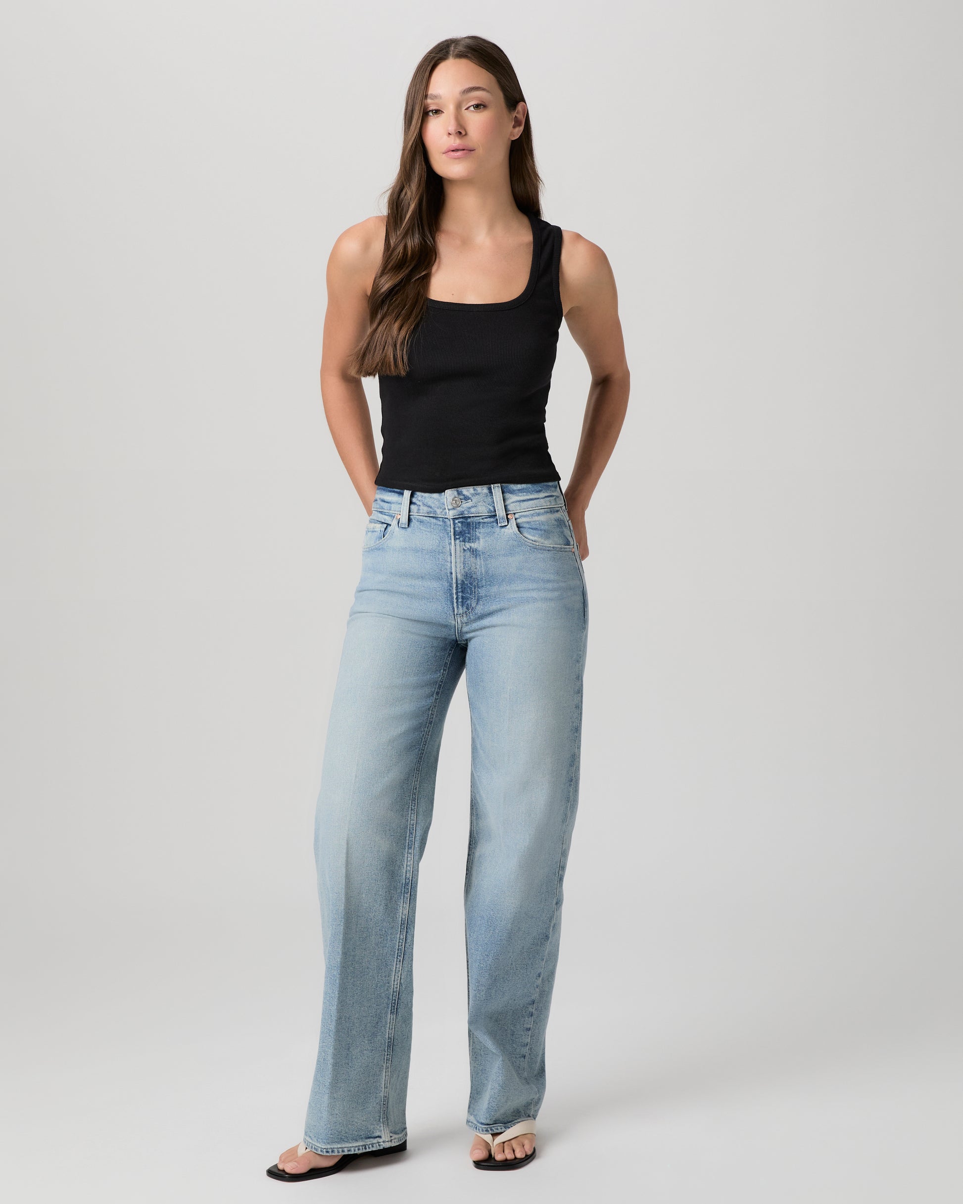 Sasha 32 Inch Wide Leg Jean - Low Key 23