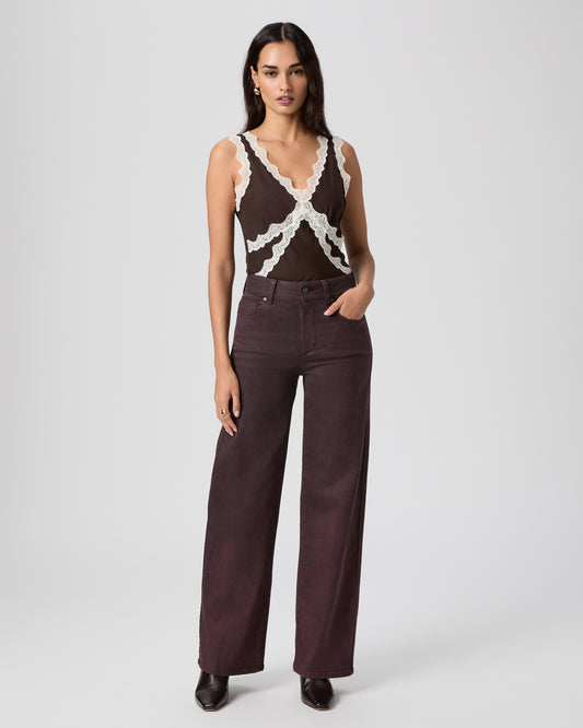 Sasha 32 Inch Wide Leg - Dark Oxblood Distressed Coating 23