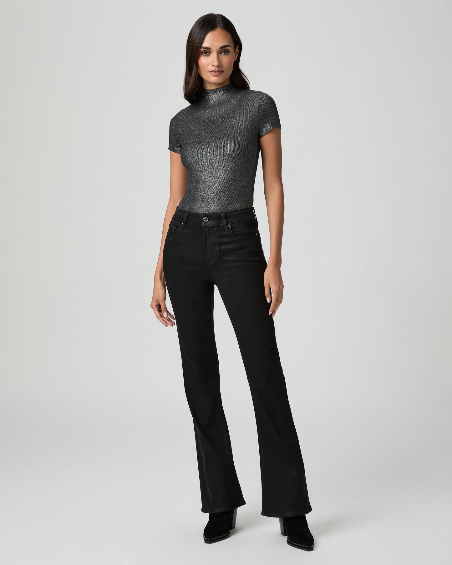 Blanche Top - Black Lurex XXS