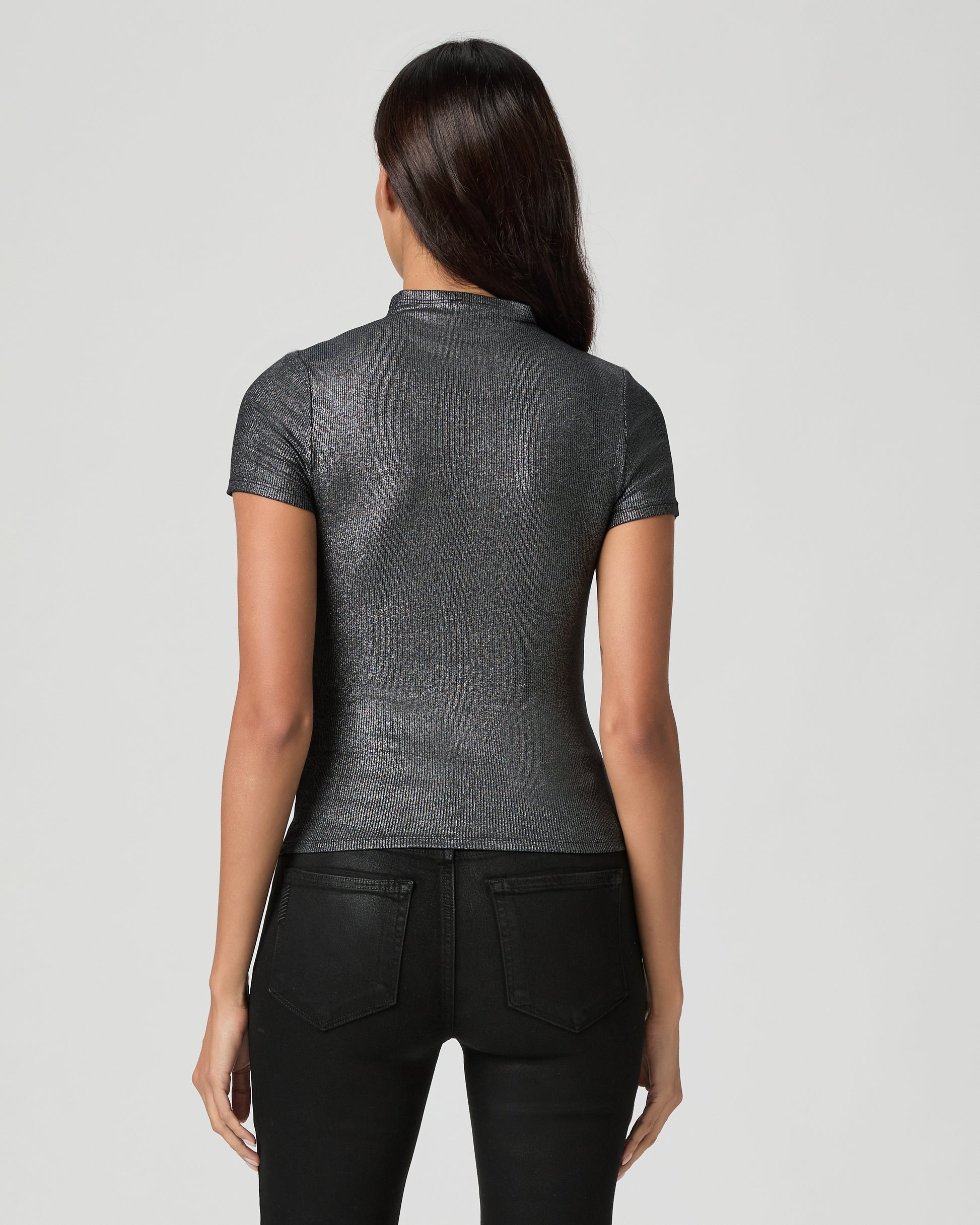 Blanche Top - Black Lurex XXS