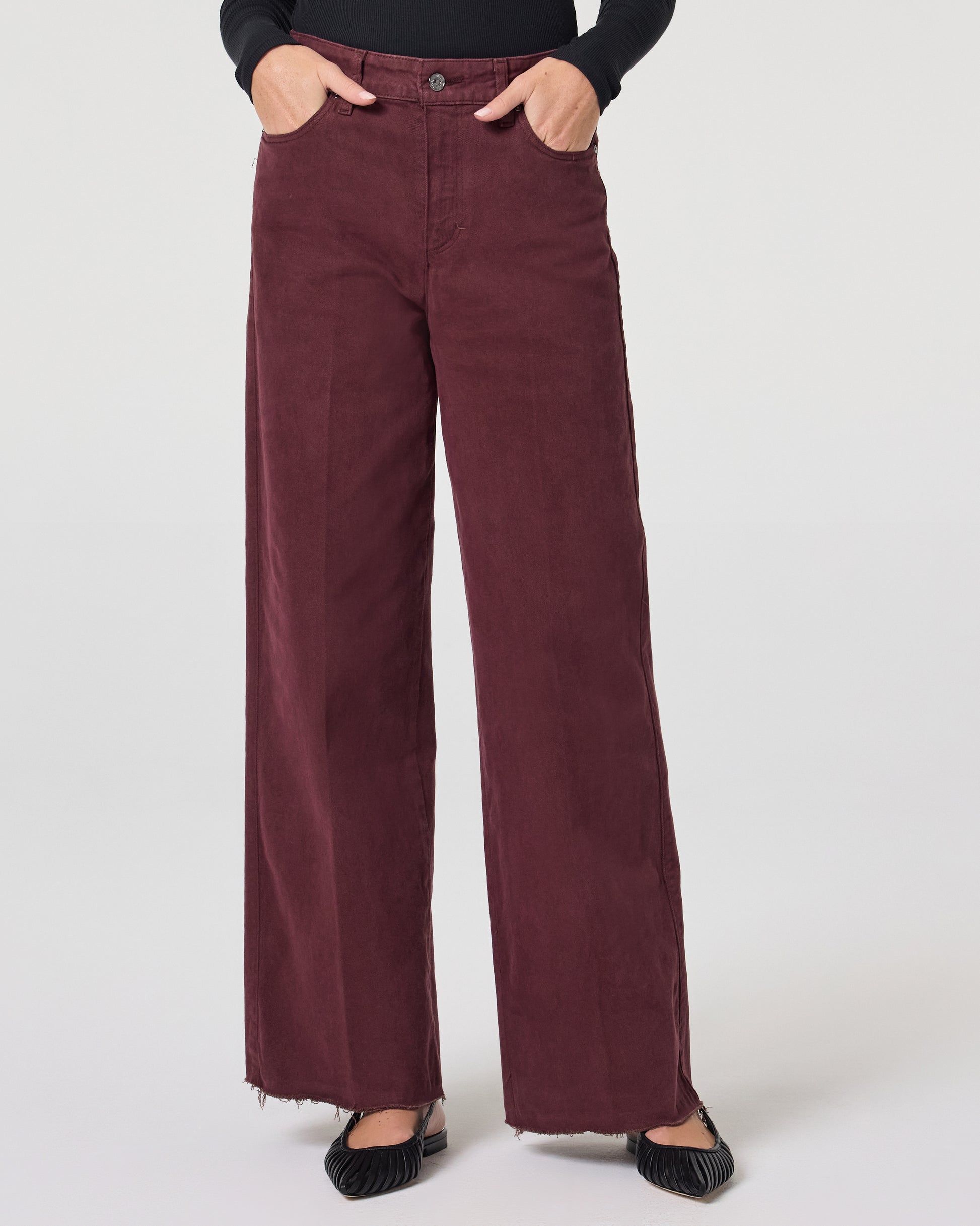 Anessa 31 Inch Wide Leg - Vintage Dark Oxblood 23