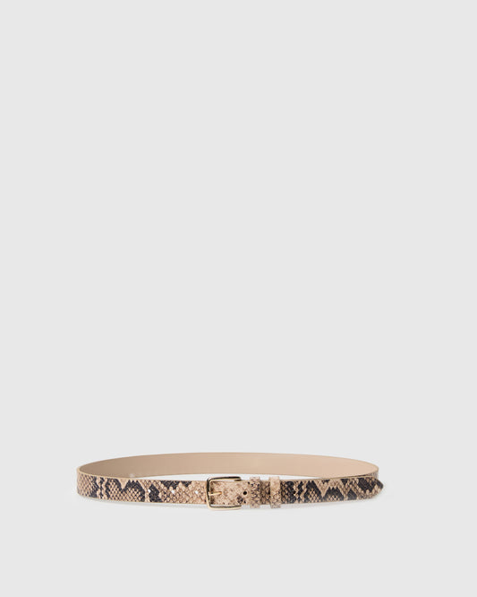 Macey Belt - Tan Multi XS