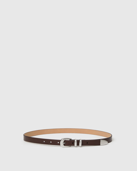 Idris Belt - Chocolate Leather