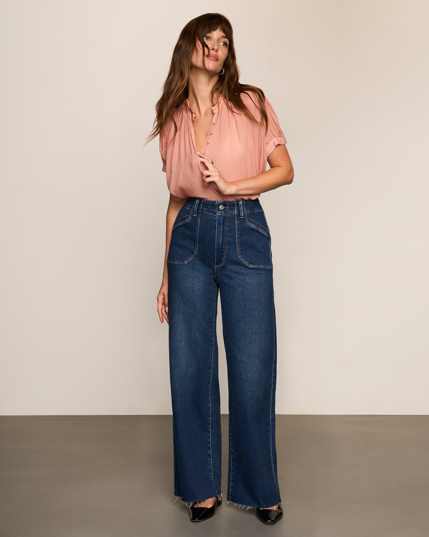 Anessa 31 Inch Wide Leg Jean - Live Forever