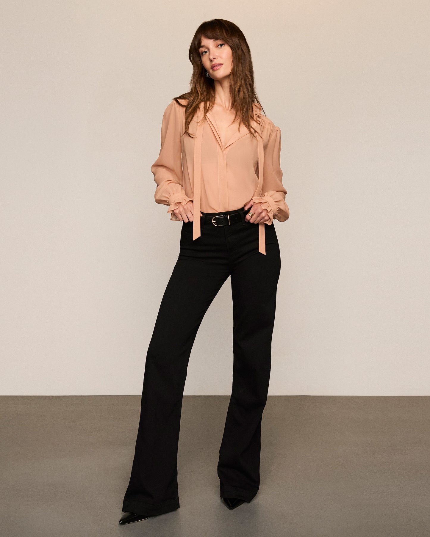 Leya Blouse - Ballet Pink Silk