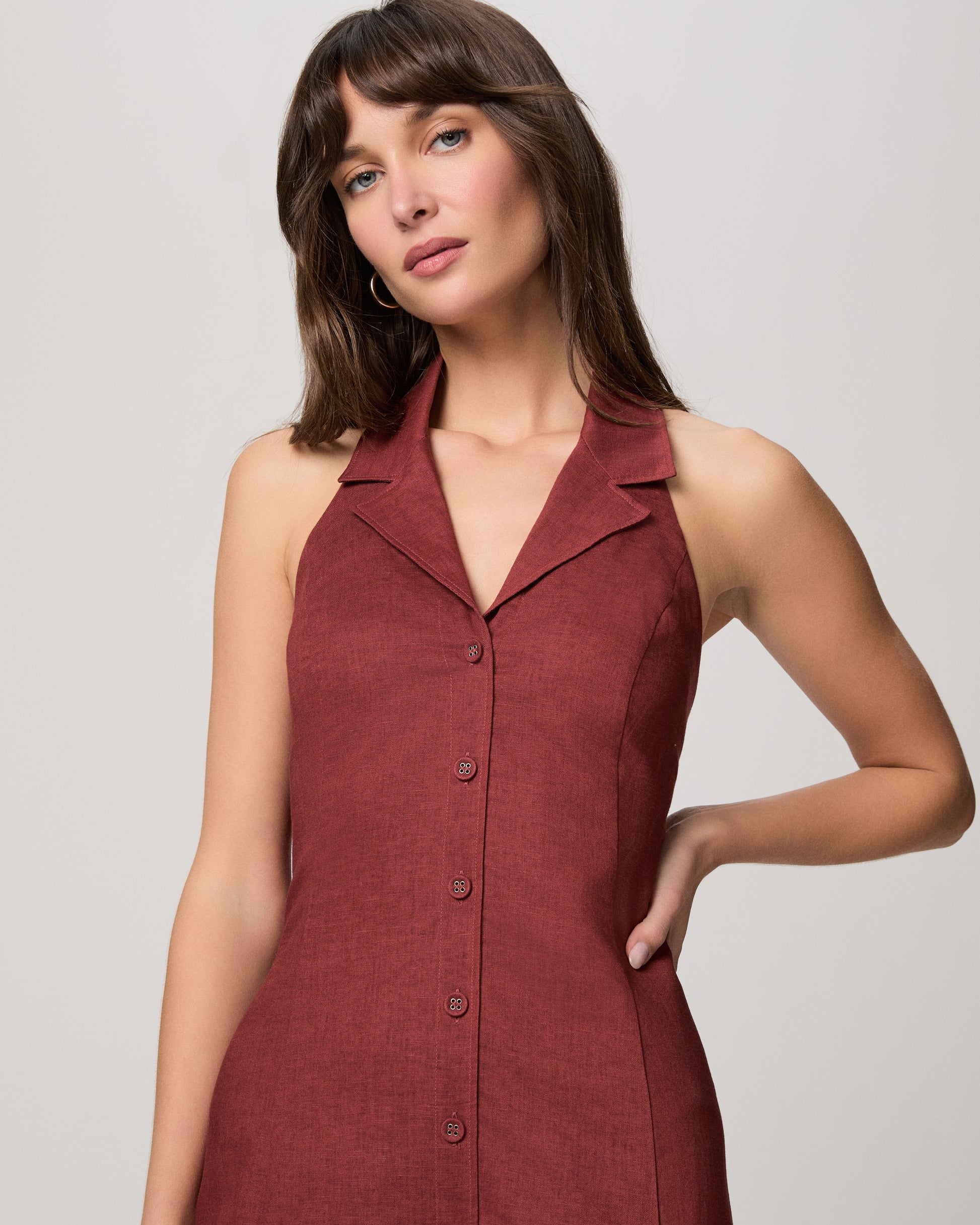 Adria Dress - Burnt Sienna 00