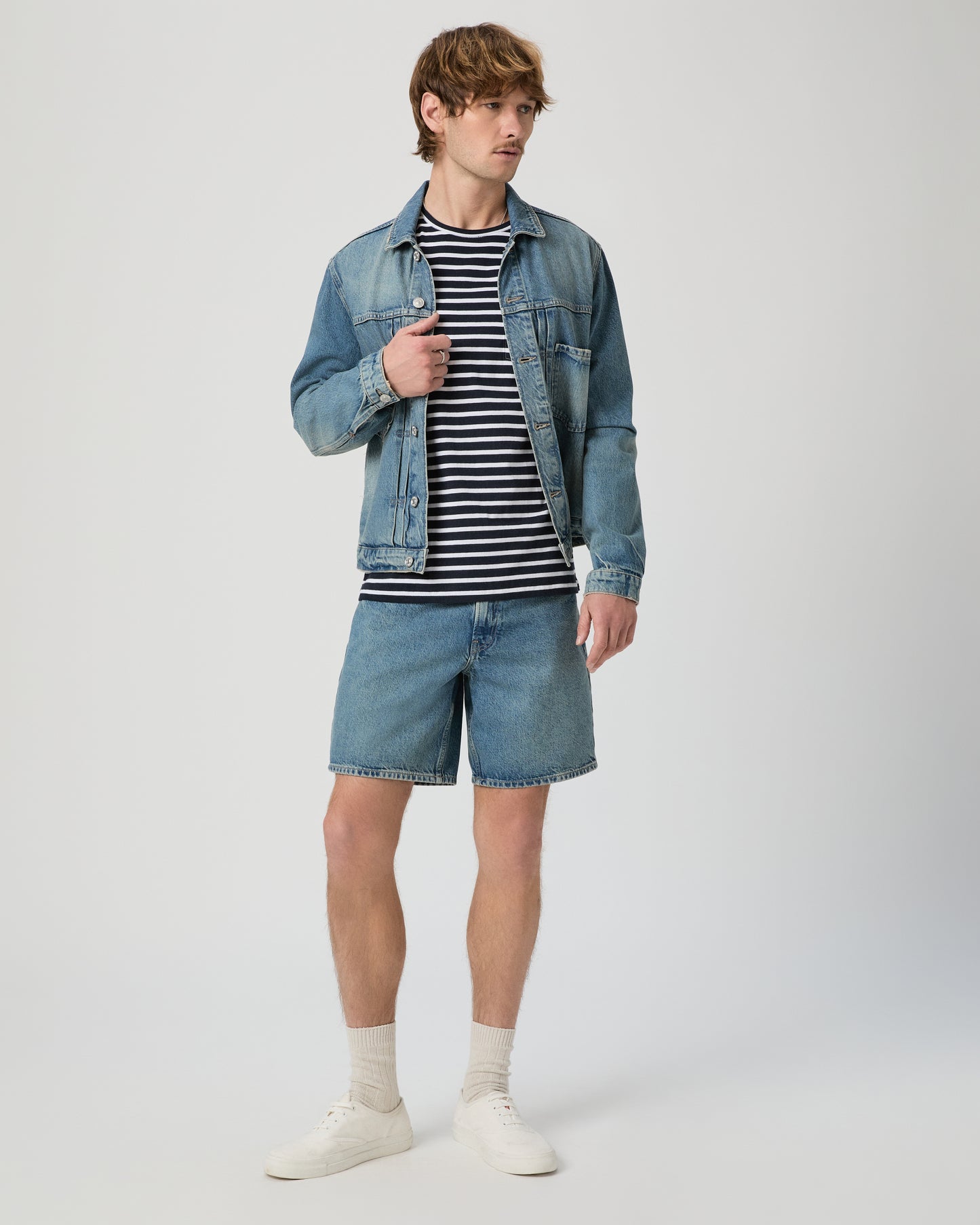 Ramirez Tee - Vintage Mariner Stripe XS