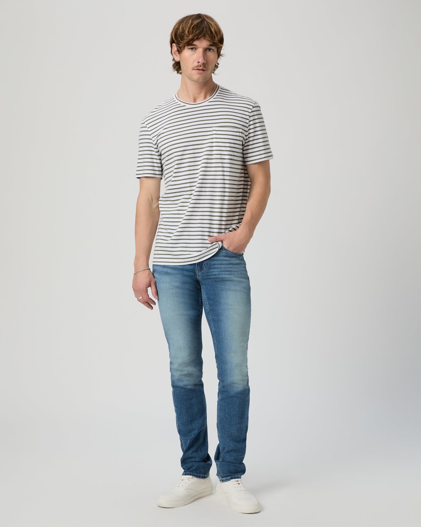 Ramirez Tee - Bonsai Stripe XS