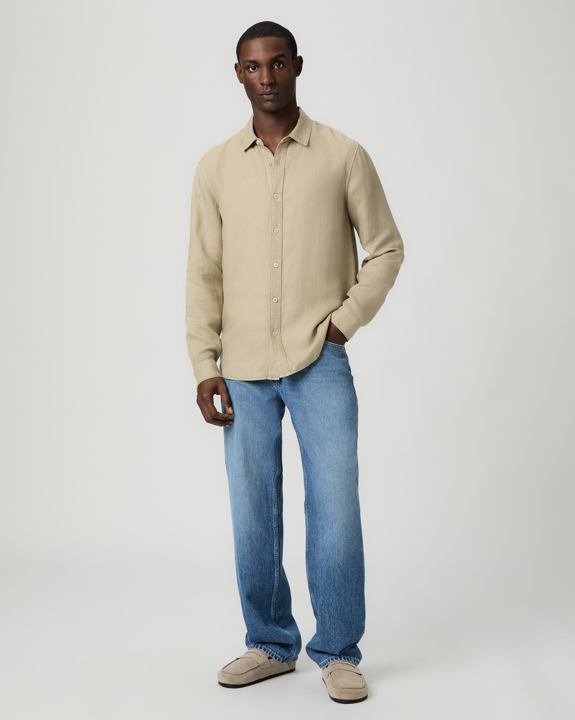 Peters Shirt - Vintage Cocoa Dust S