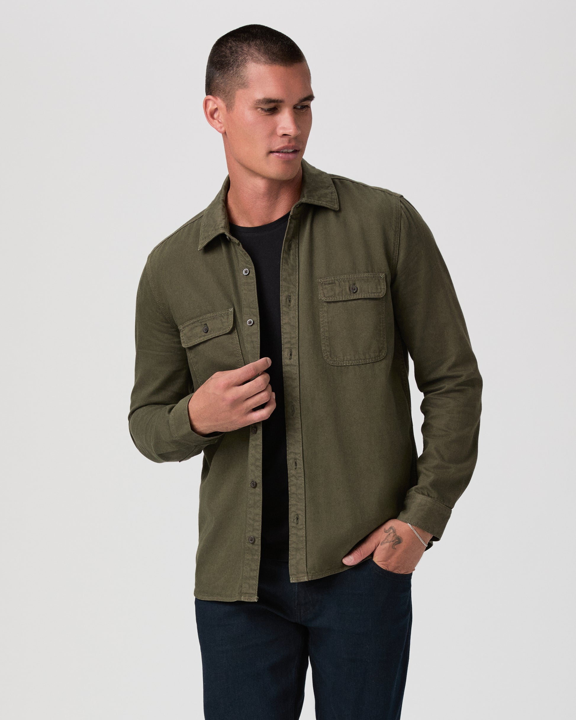 Martin Shirt - Olive Branch S