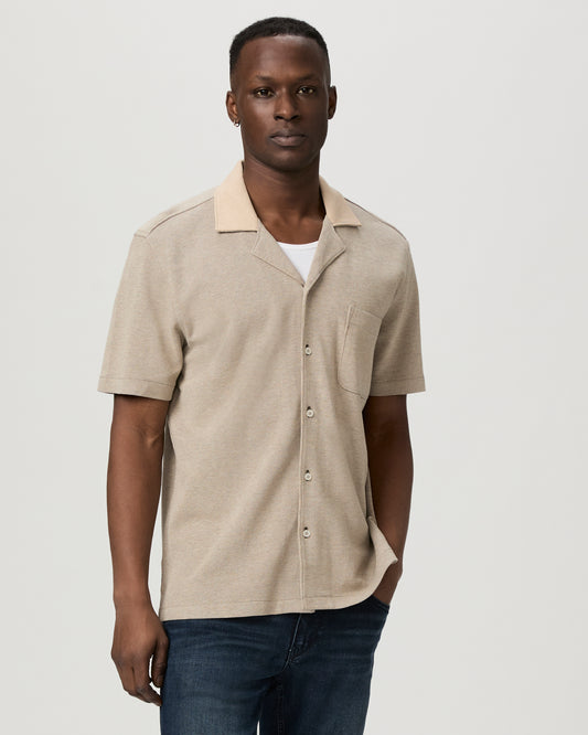 Oliver Shirt - Heathered Oatmeal S