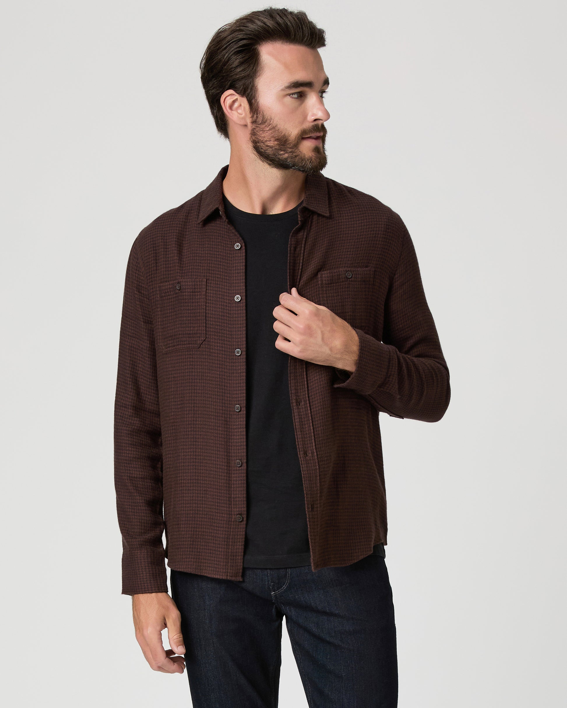 Everett Shirt - Carbanolo / Caffeine S