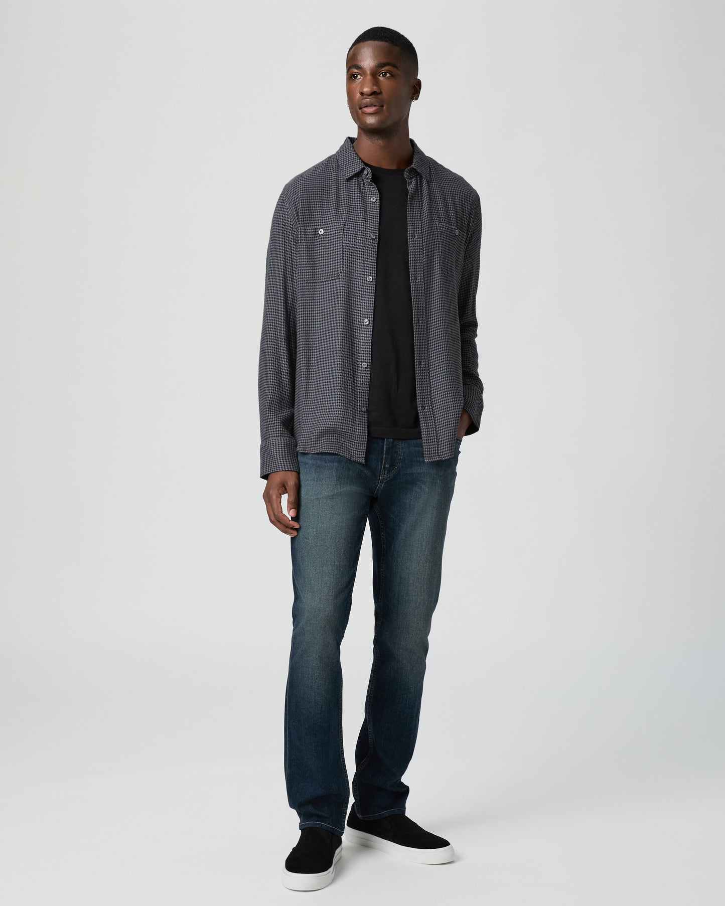 Everett Shirt - Dark Navy / Blue Ash S