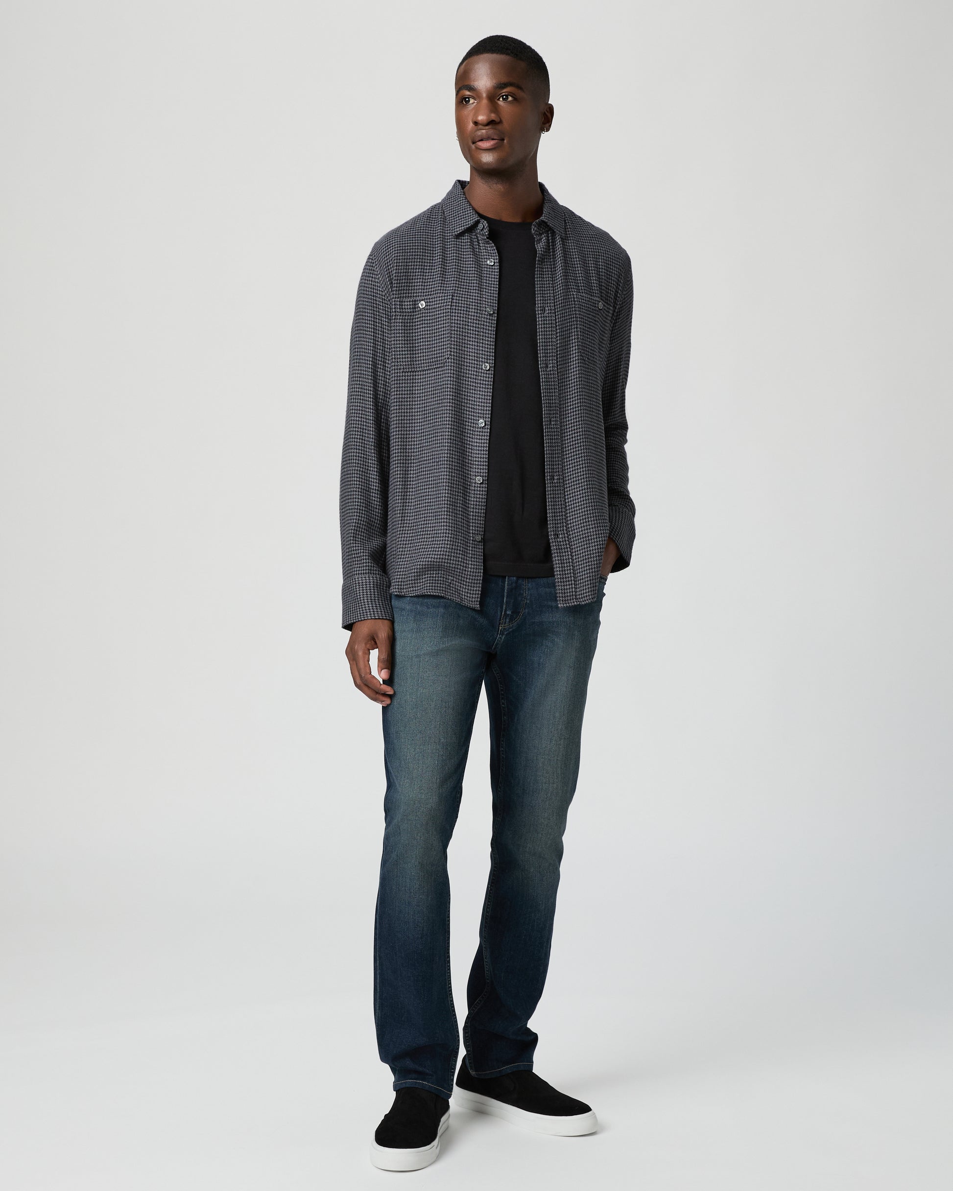 Everett Shirt - Dark Navy / Blue Ash S