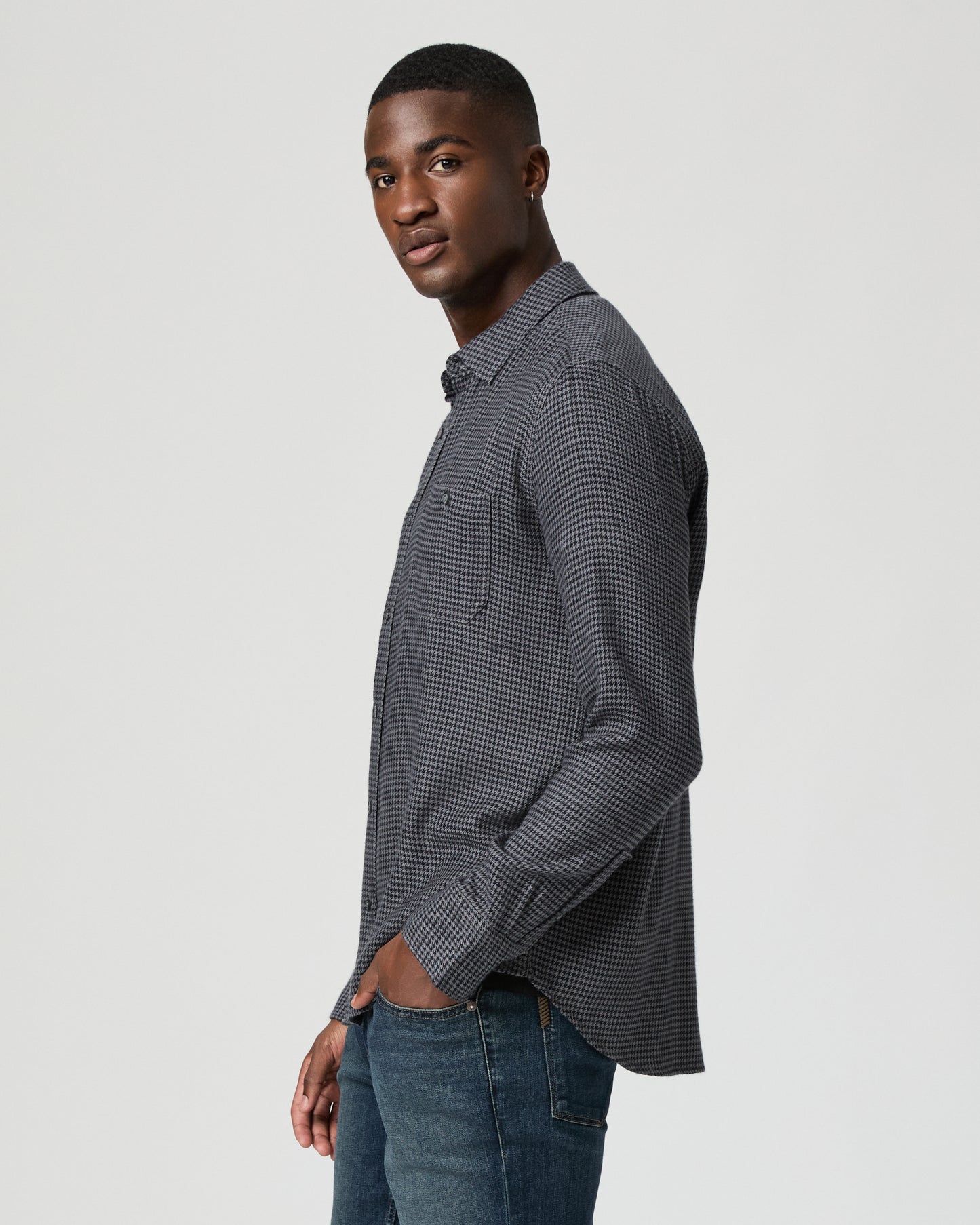 Everett Shirt - Dark Navy / Blue Ash S