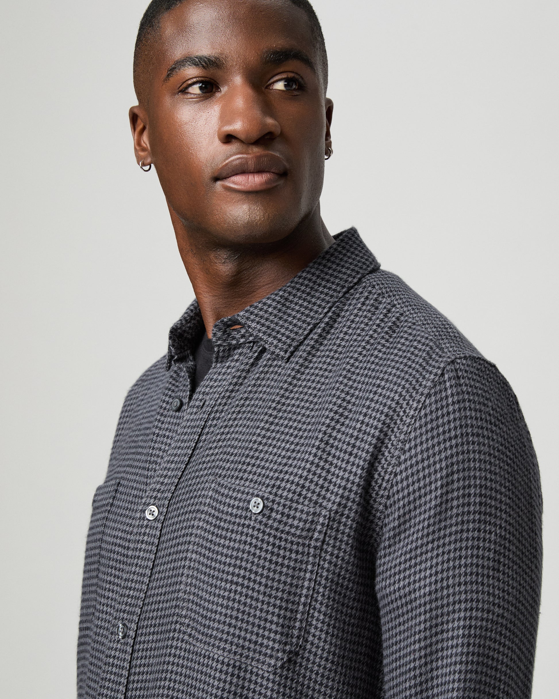 Everett Shirt - Dark Navy / Blue Ash S