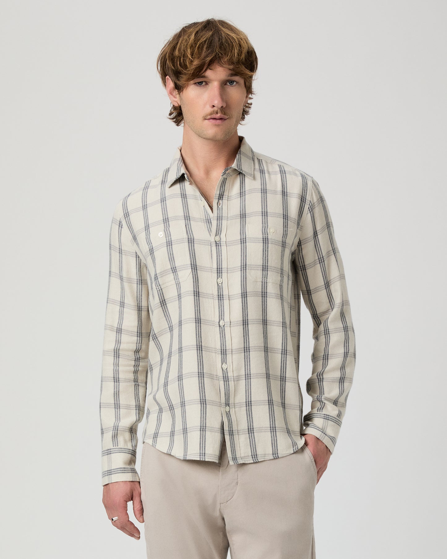 Everett Shirt - Blue Stucco S