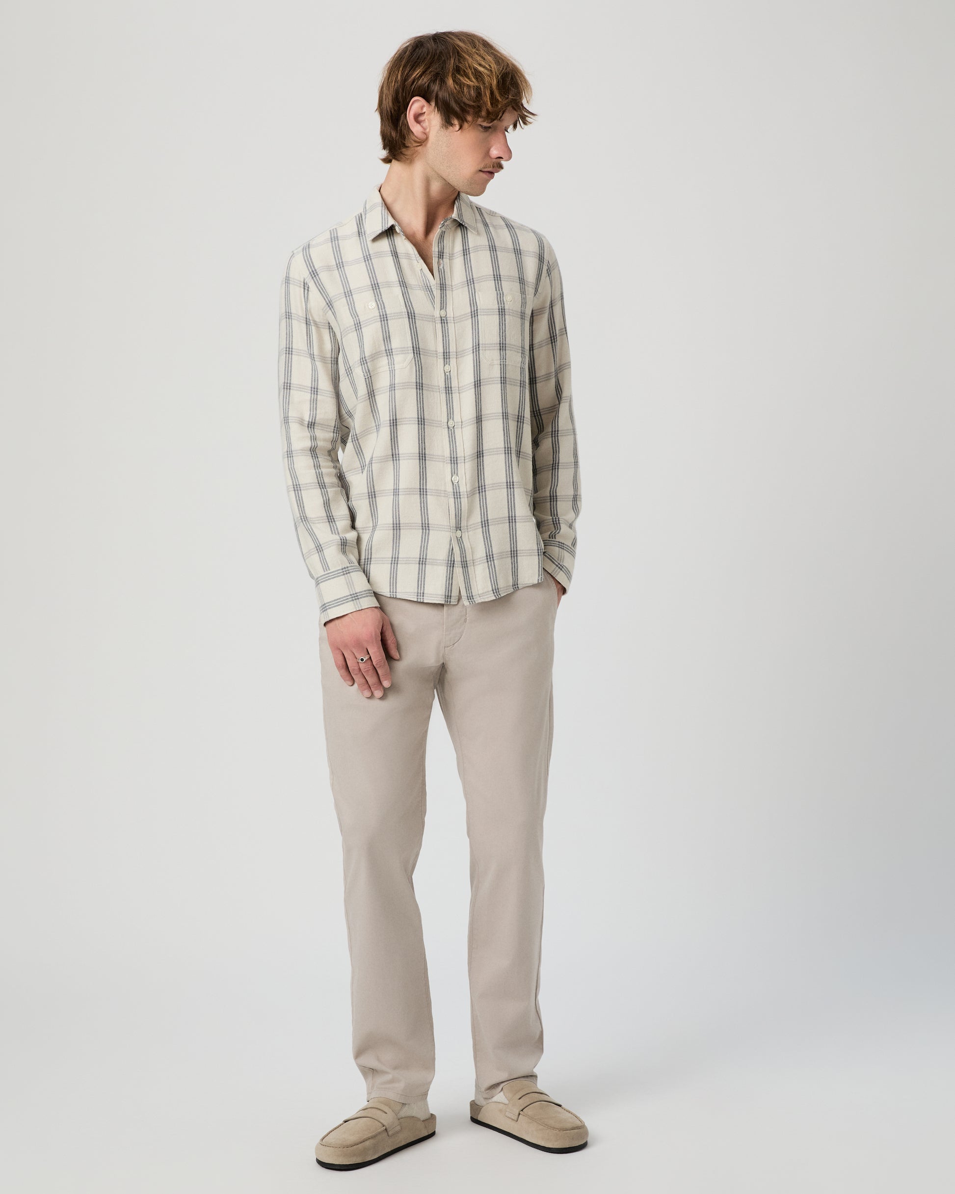 Everett Shirt - Blue Stucco S