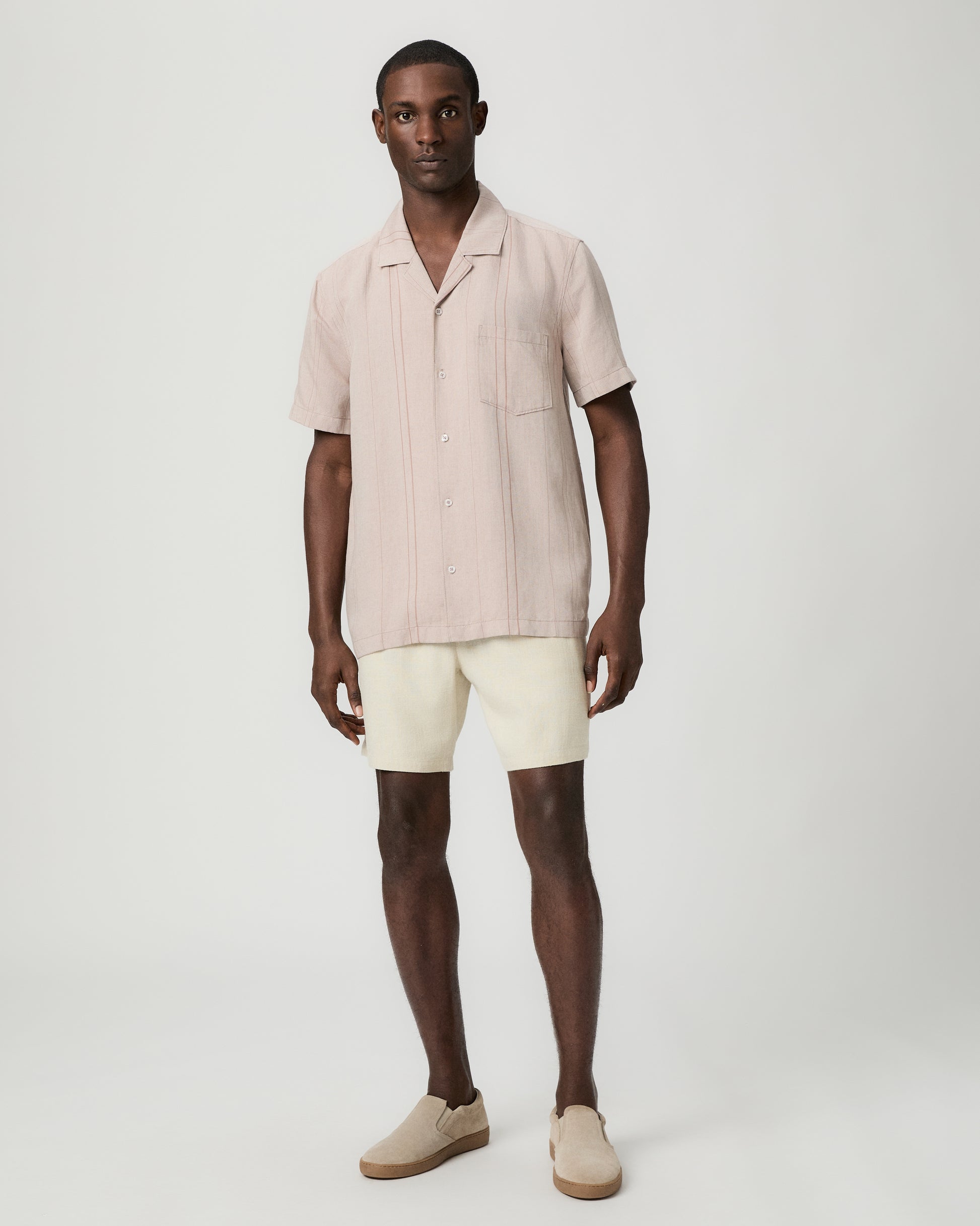 Albro Shirt - Muted Cherry Stripe S