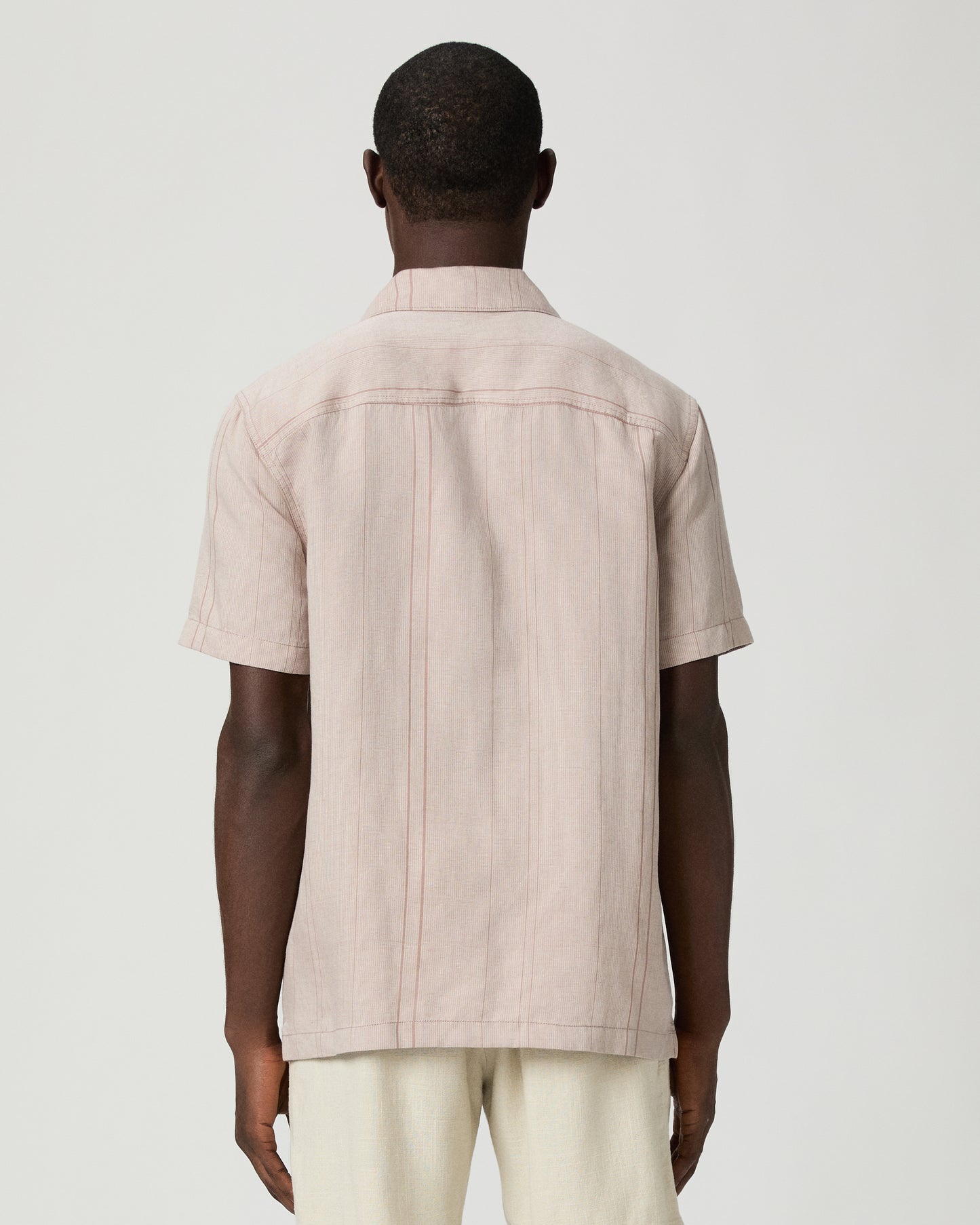 Albro Shirt - Muted Cherry Stripe S